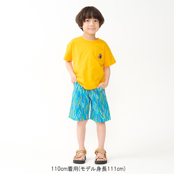 🆕【⭐訂購⭐】🌀 🇯🇵 日本直送 刺繡足球熊 背面印花 口袋短袖T恤［2款選］🌀 [ELDA-0094][260510]