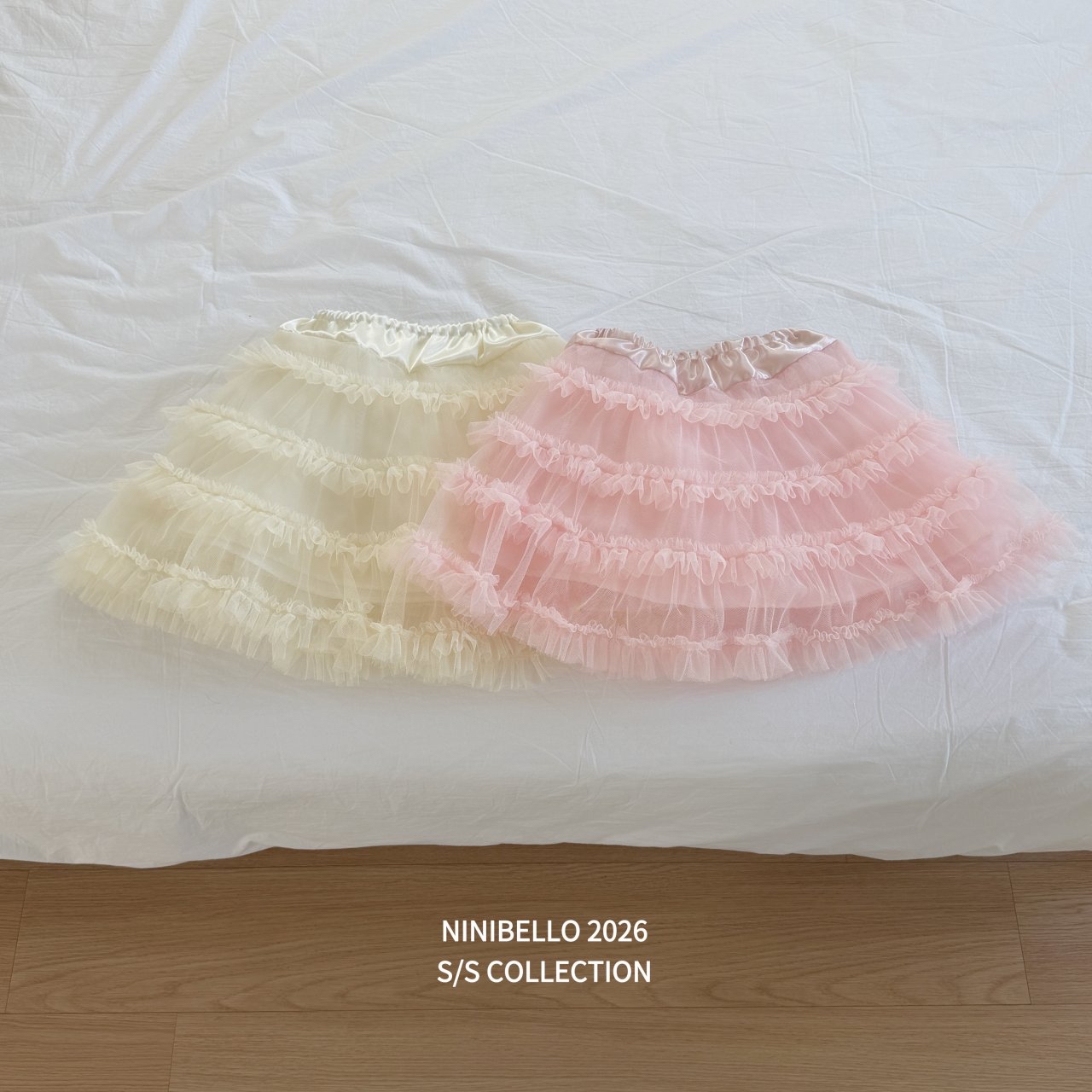 Ninibello | cake skirt (Ivory/Pink M100-110)