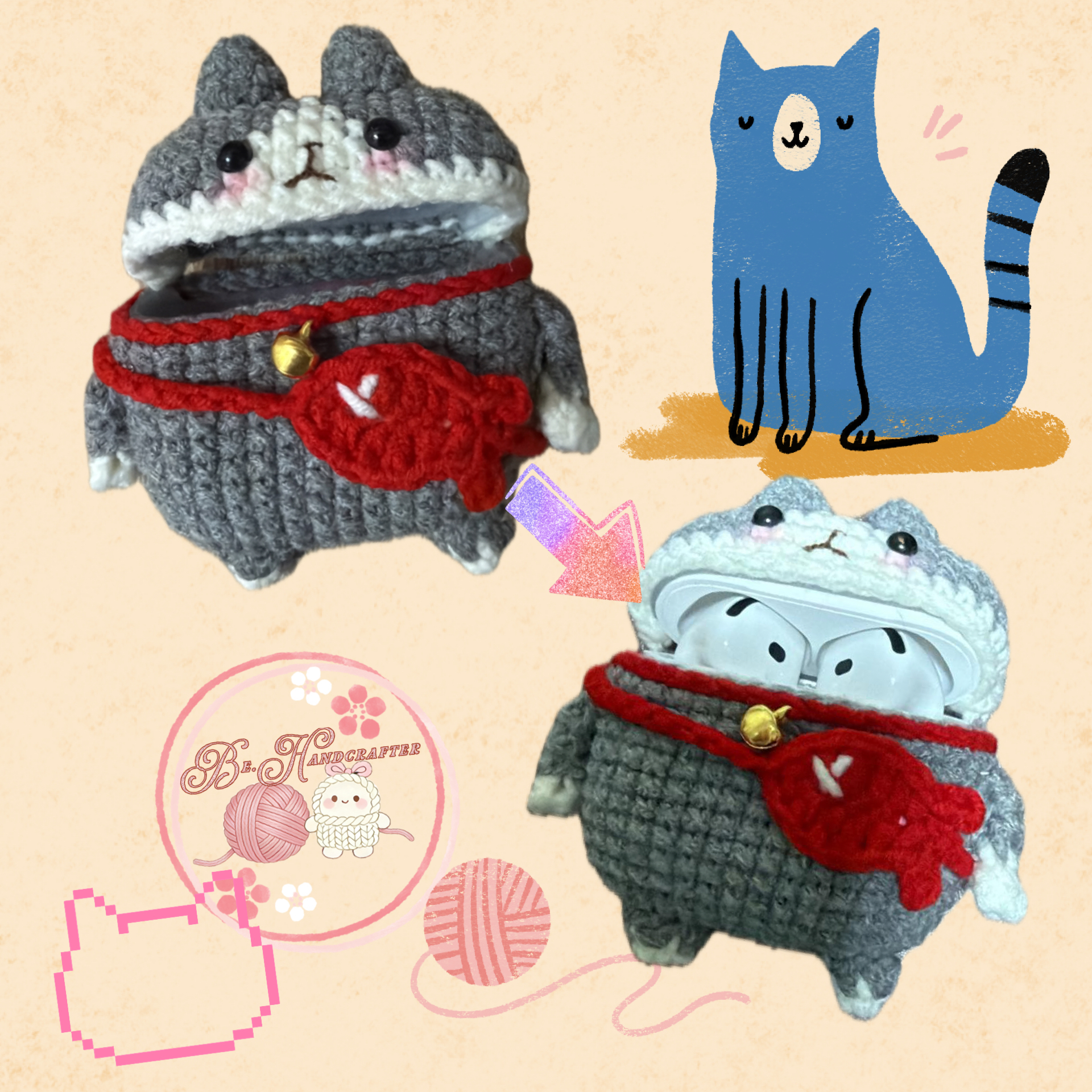 孭袋小貓AirPods袋