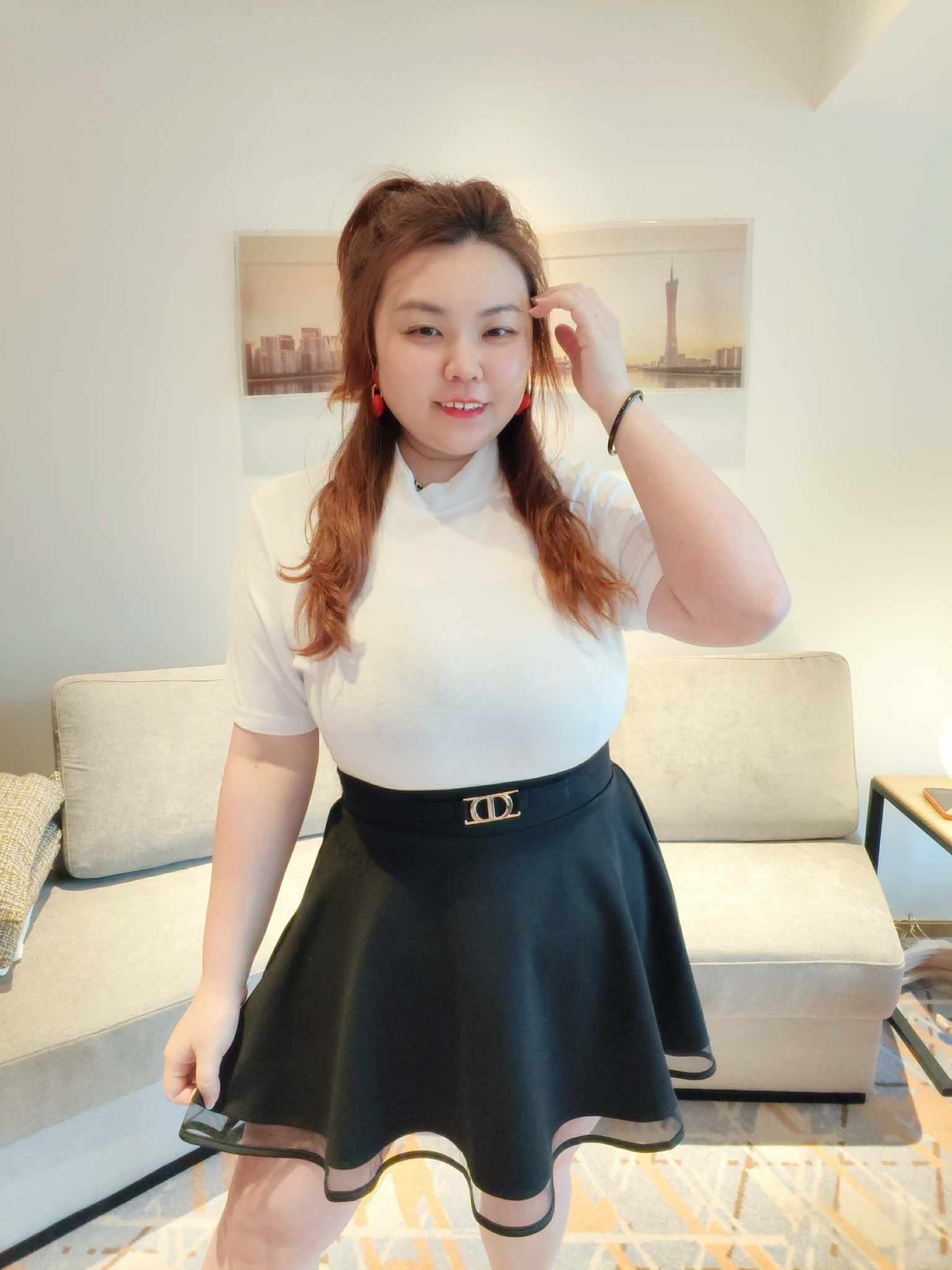 YCH05 3295 半高领短袖上衣