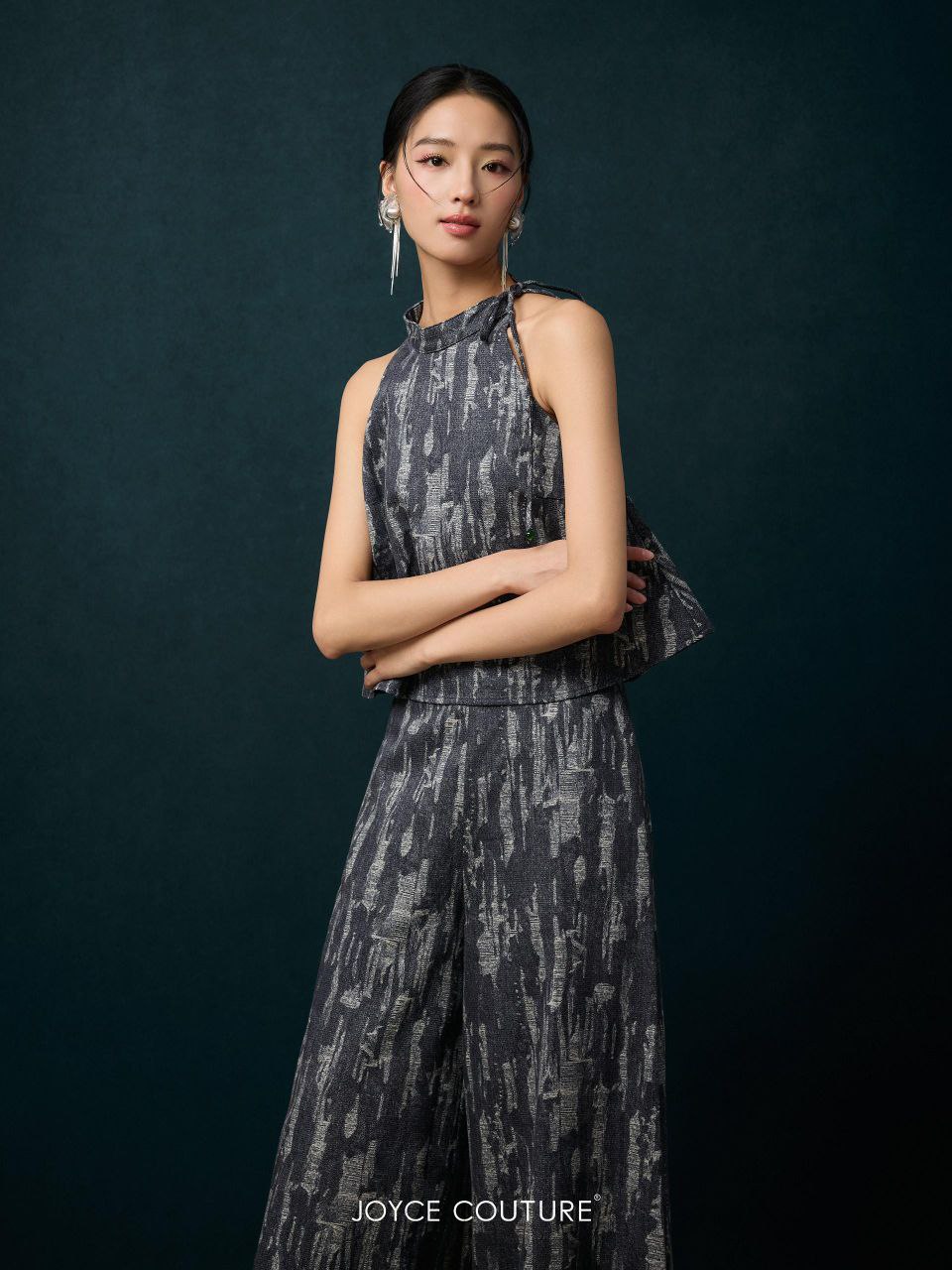 套装宽脚裤 P0082