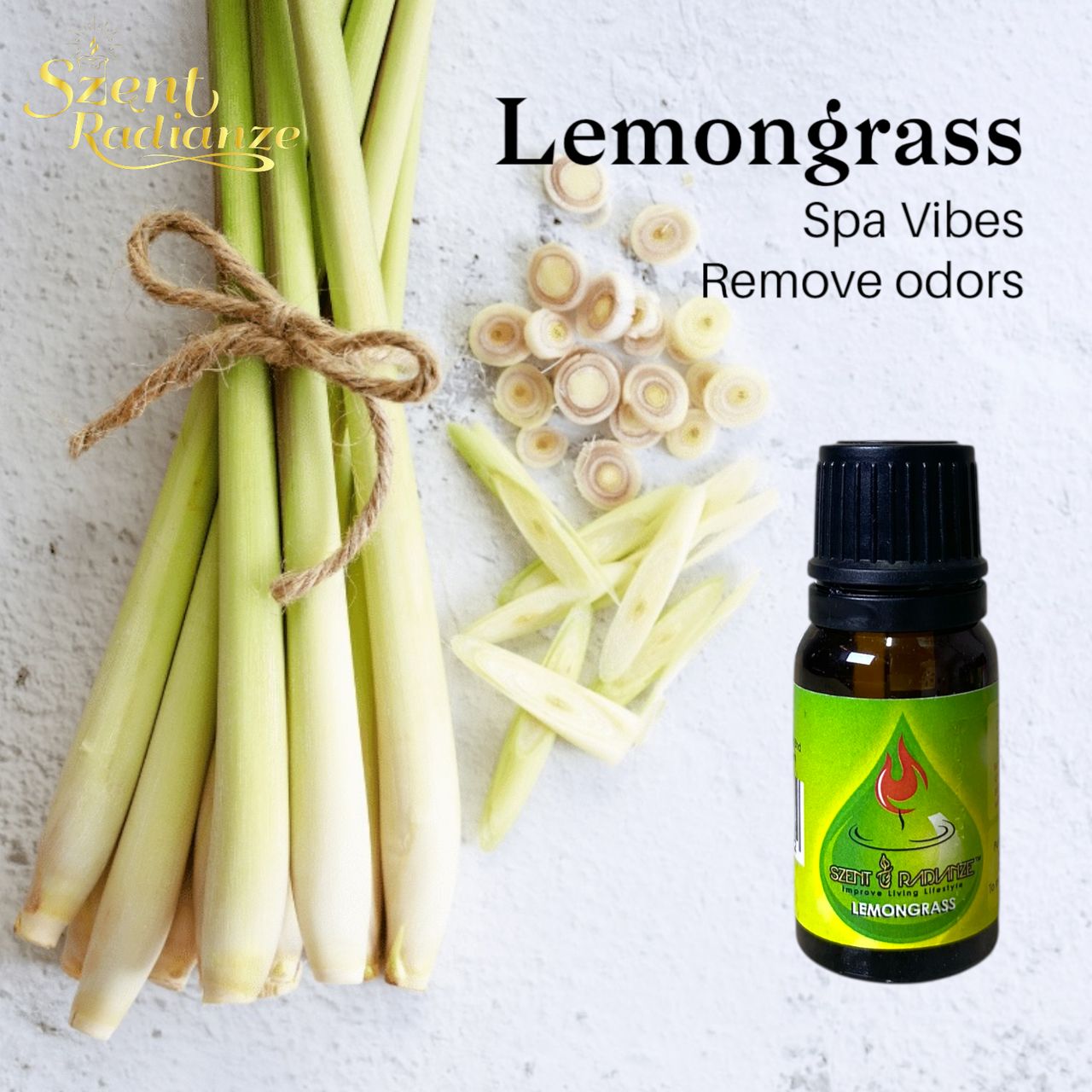 Fragrance Oil (10ml)【SZENT RADIANZE】-Lavender, Rose, Citronella, Lemongrass, Apple, Lemon