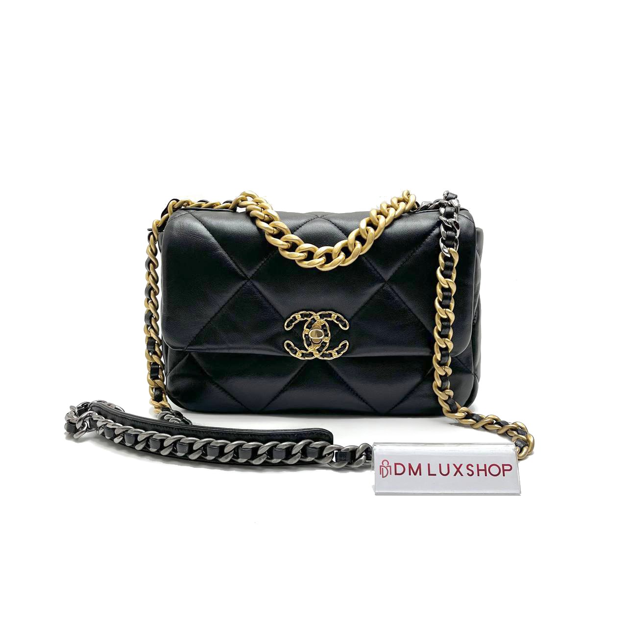 Chanel 19 Bag Small Black GHW (Microchip)