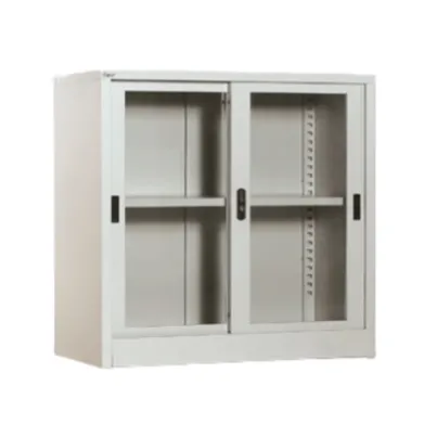 Half-Height Glass Sliding Door Cupboard