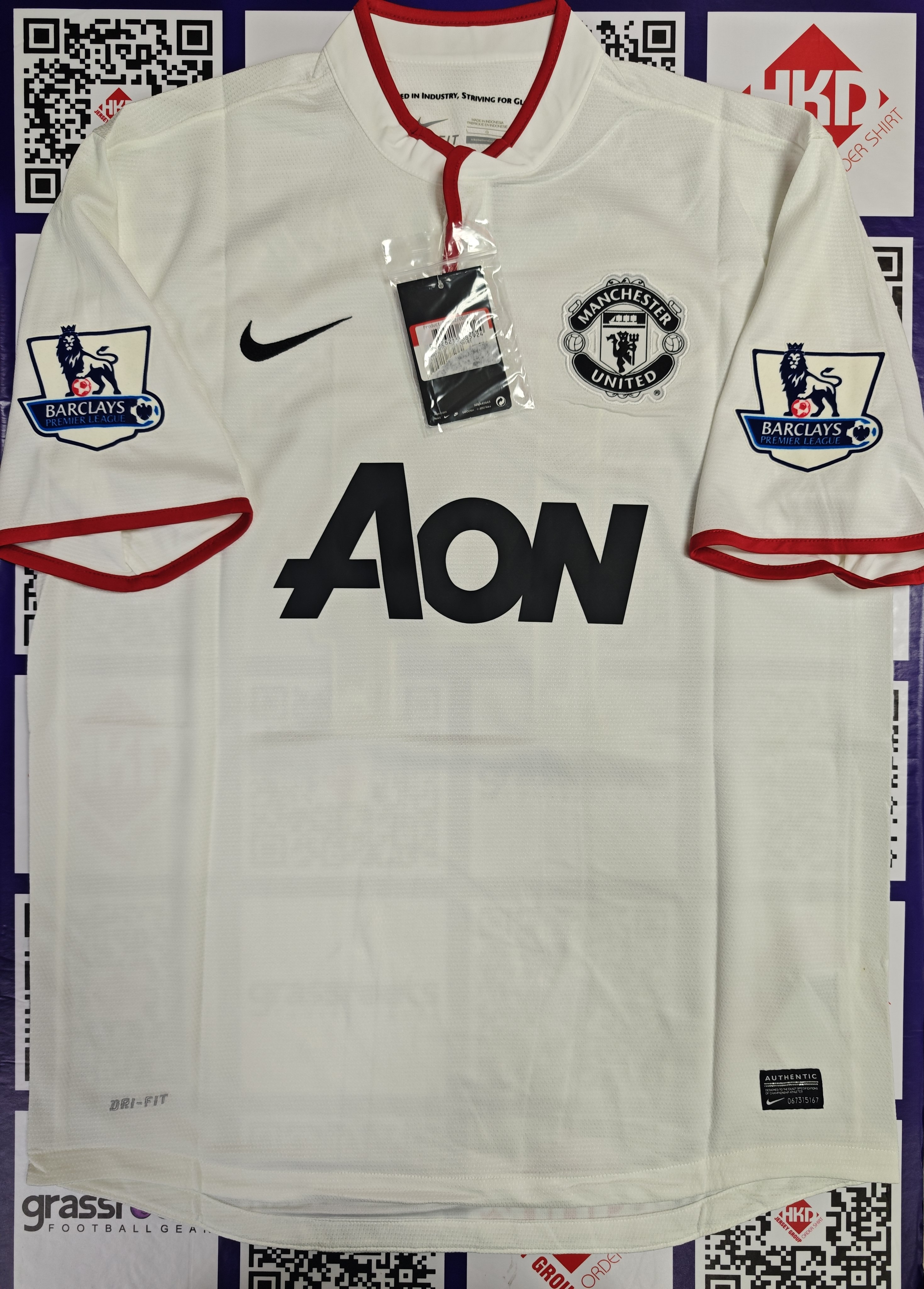 12/13 曼聯 客 Size L 原裝CHICHARITO 英超Fullset 