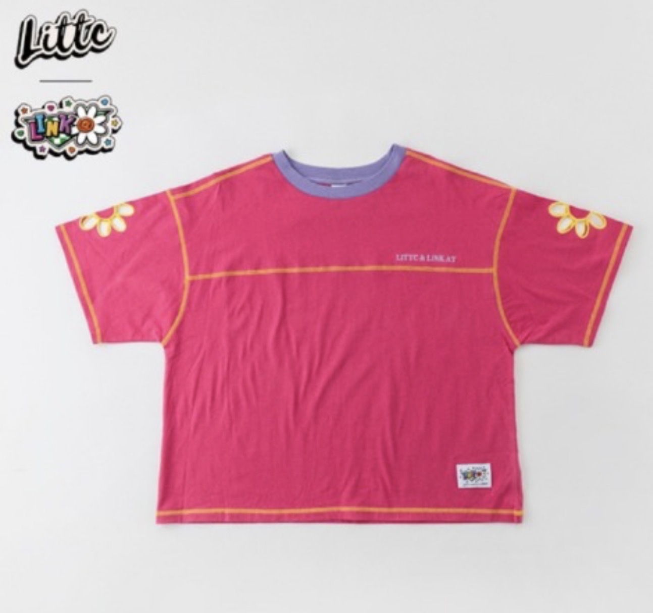 ▫️現貨▫️LittcX Link花花袖Tee