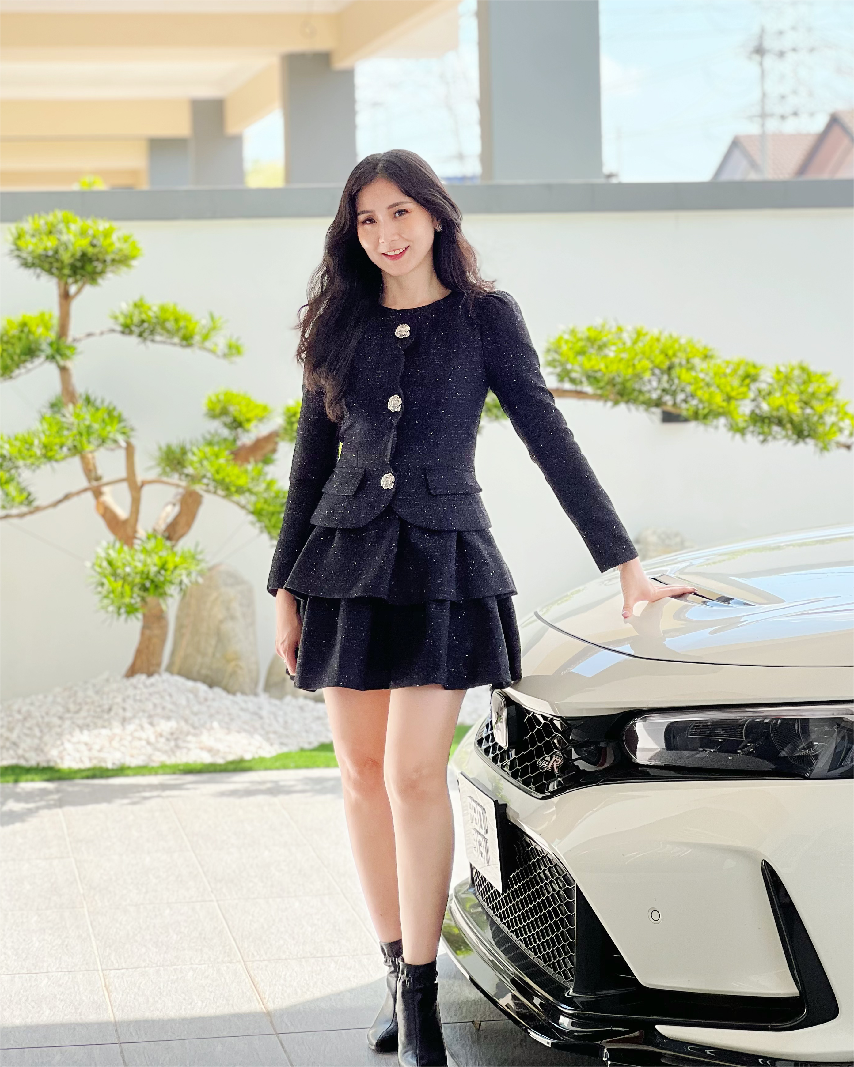 5084 Charlotte Sparkle Tweed Mini Dress