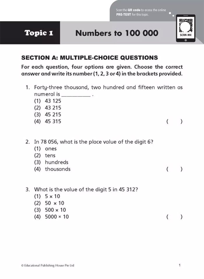 Primary 4 Maths Top the Class