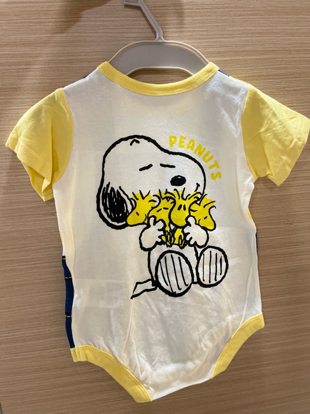 A0085 史努比黃色包屁