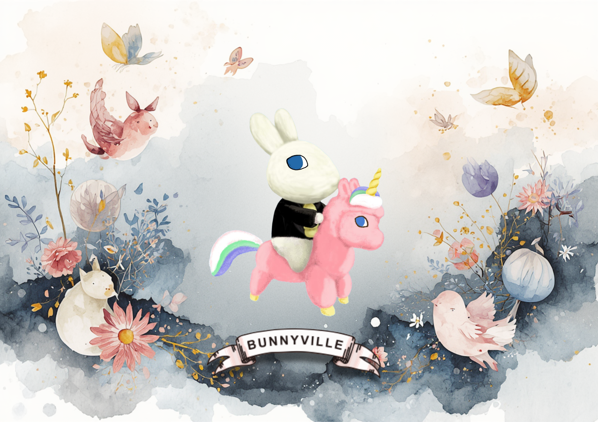 Bunnyville 迷你兔兔酒盲盒 ＋ 內頁及自訂祝福語句