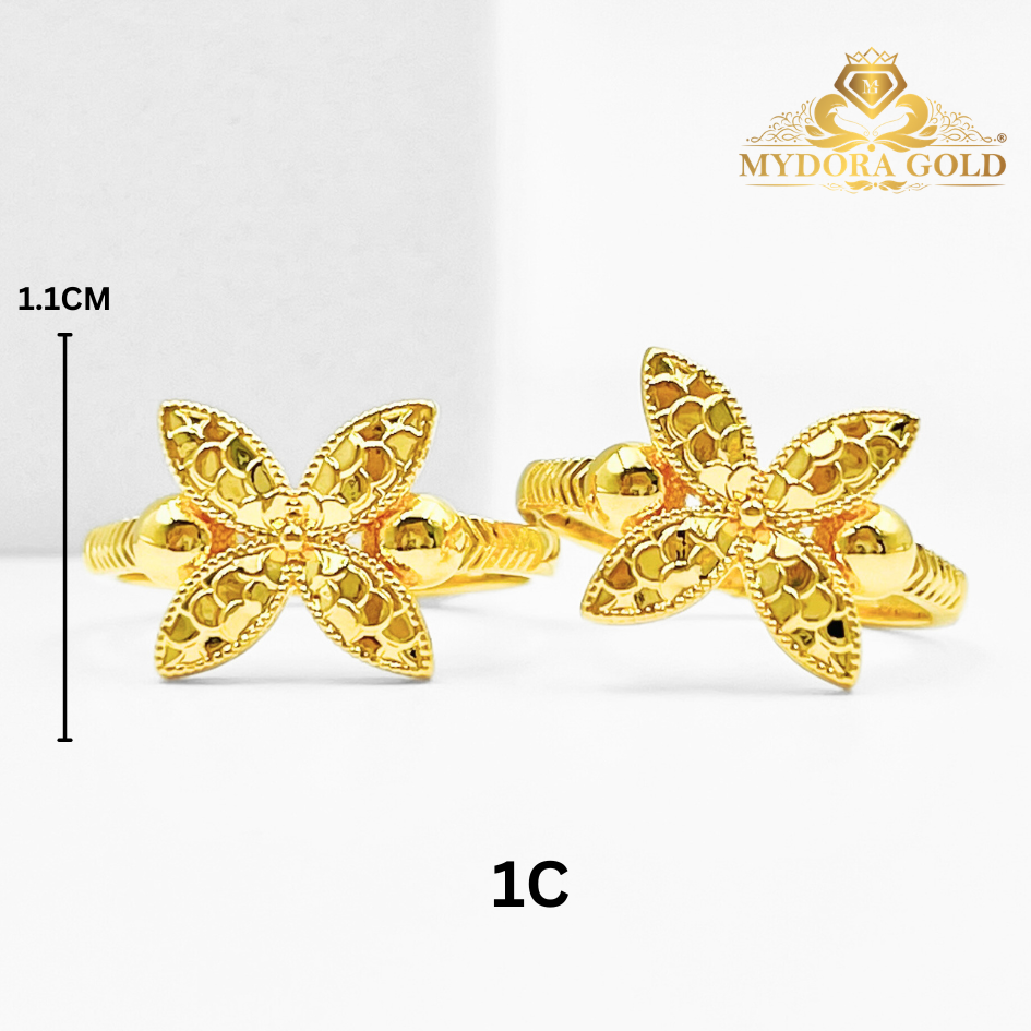 MYDORA Cincin Bunga Marissa (5G) l EMAS 916/22K