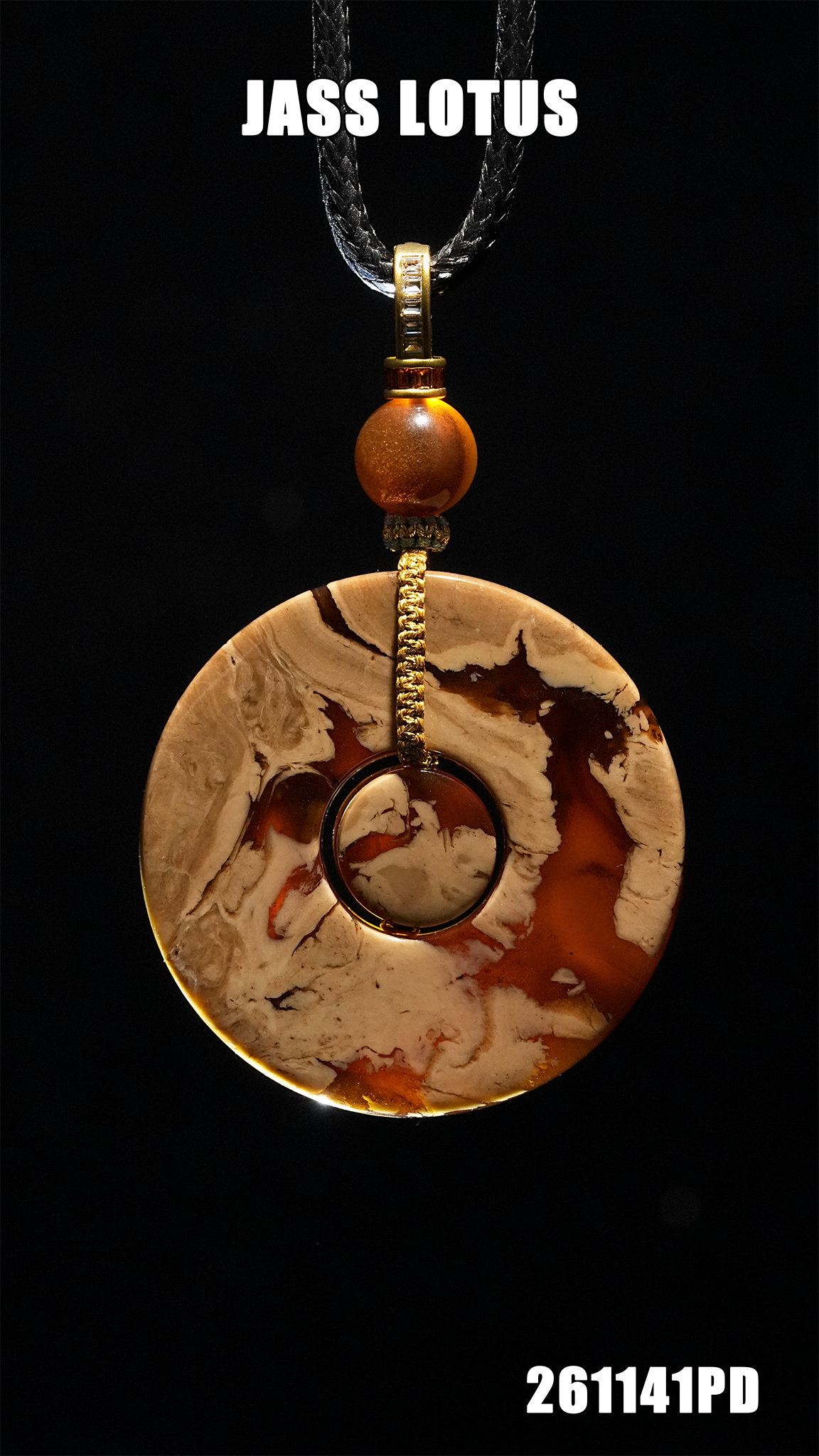 緬甸天然琥珀老礦瓷白根蠟溶洞蜜珀懷古平安扣吊墜