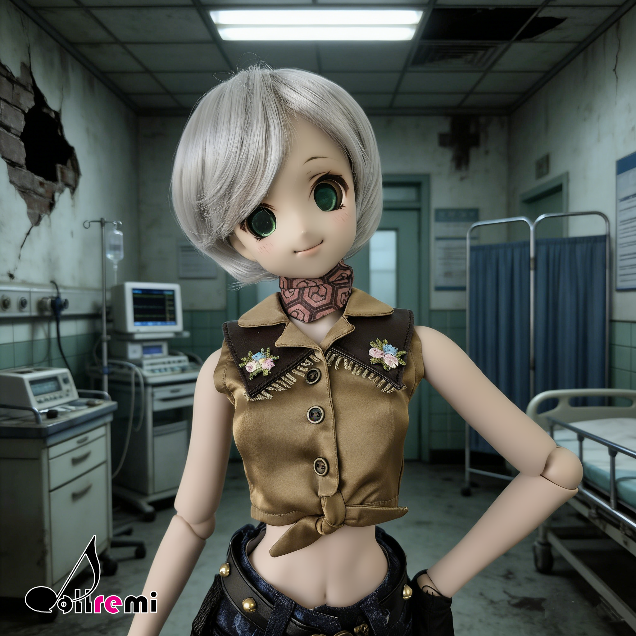 【dollremi】(DD0921) COS Resident Evil : Biohazard - Rebecca Chamber's Cowgirl costume 生化危機 - 瑞貝卡·查姆博斯 - 女牛仔風