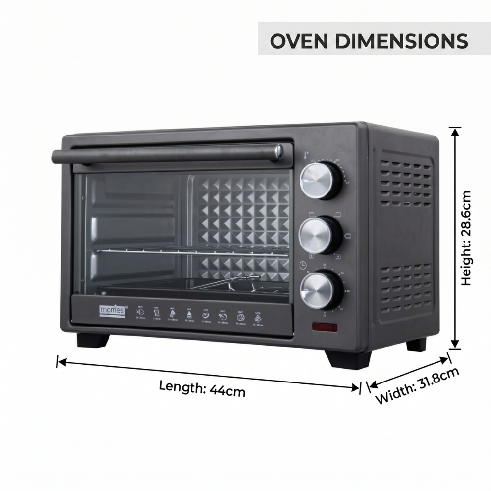 Morries 19L Electric Convection Baking Oven MS190EO OR