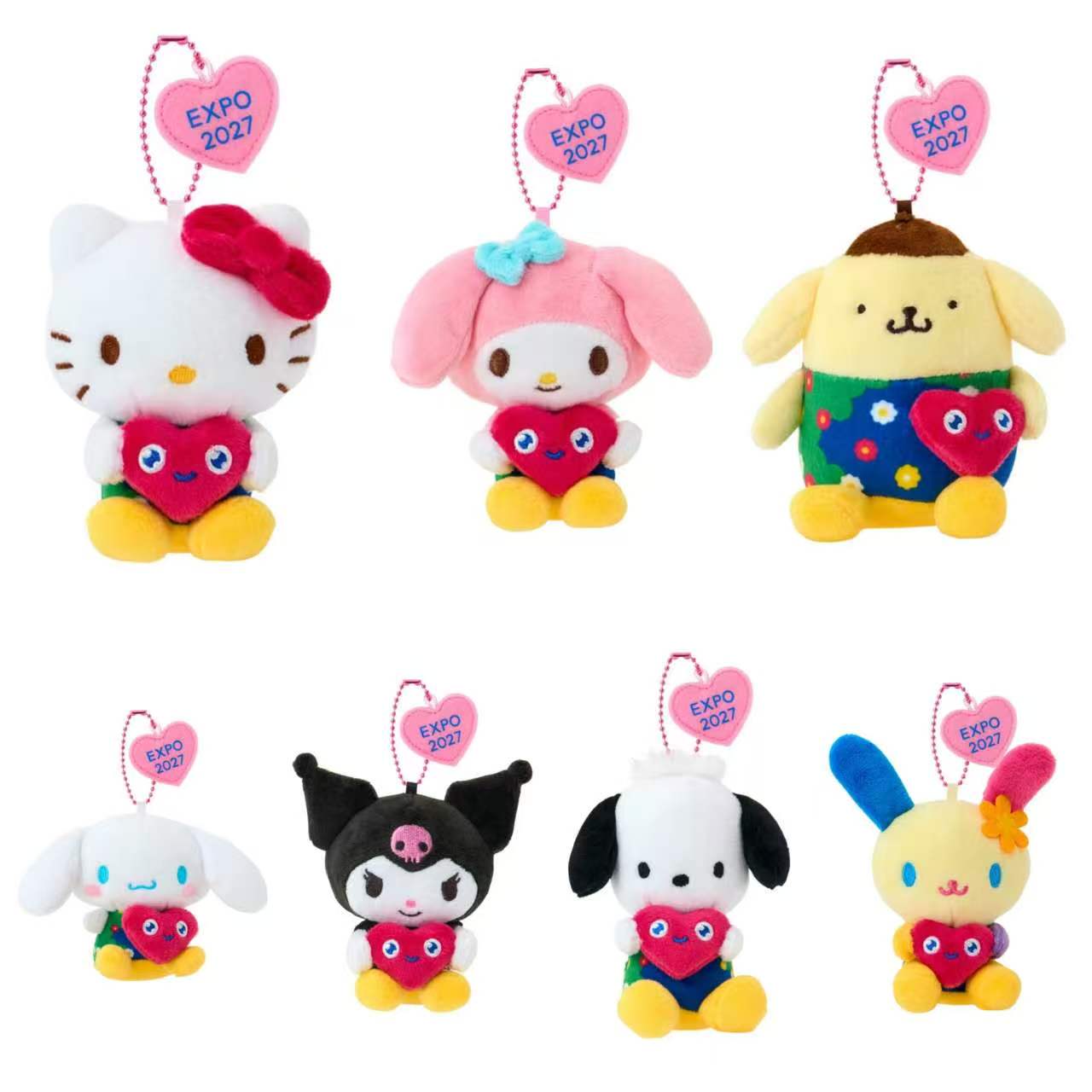 【日本直送】EXPO2027 Sanrio 角色 x Tunk Tunk 公仔掛飾（全 7 款）
