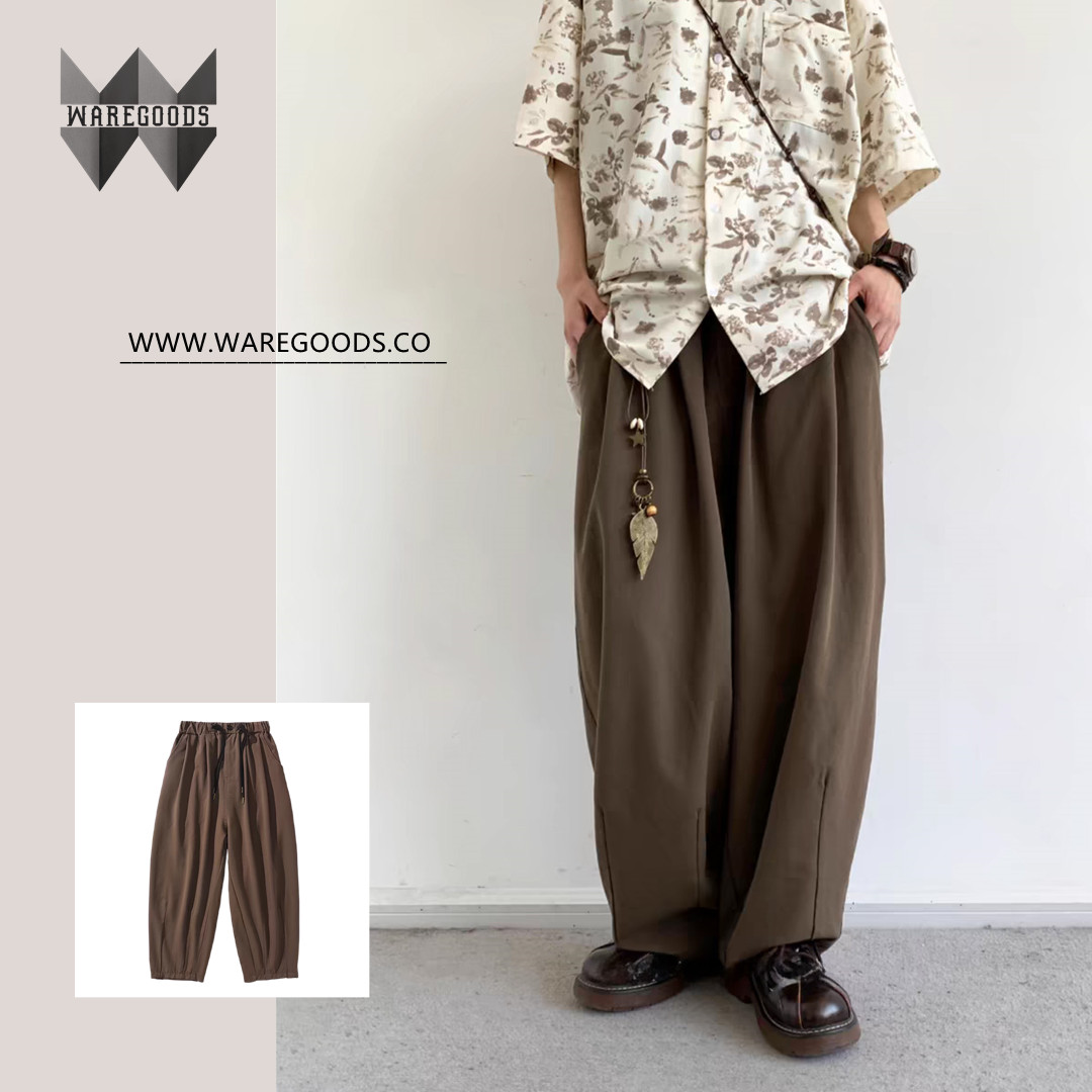 W1009日系基本款垂感西褲