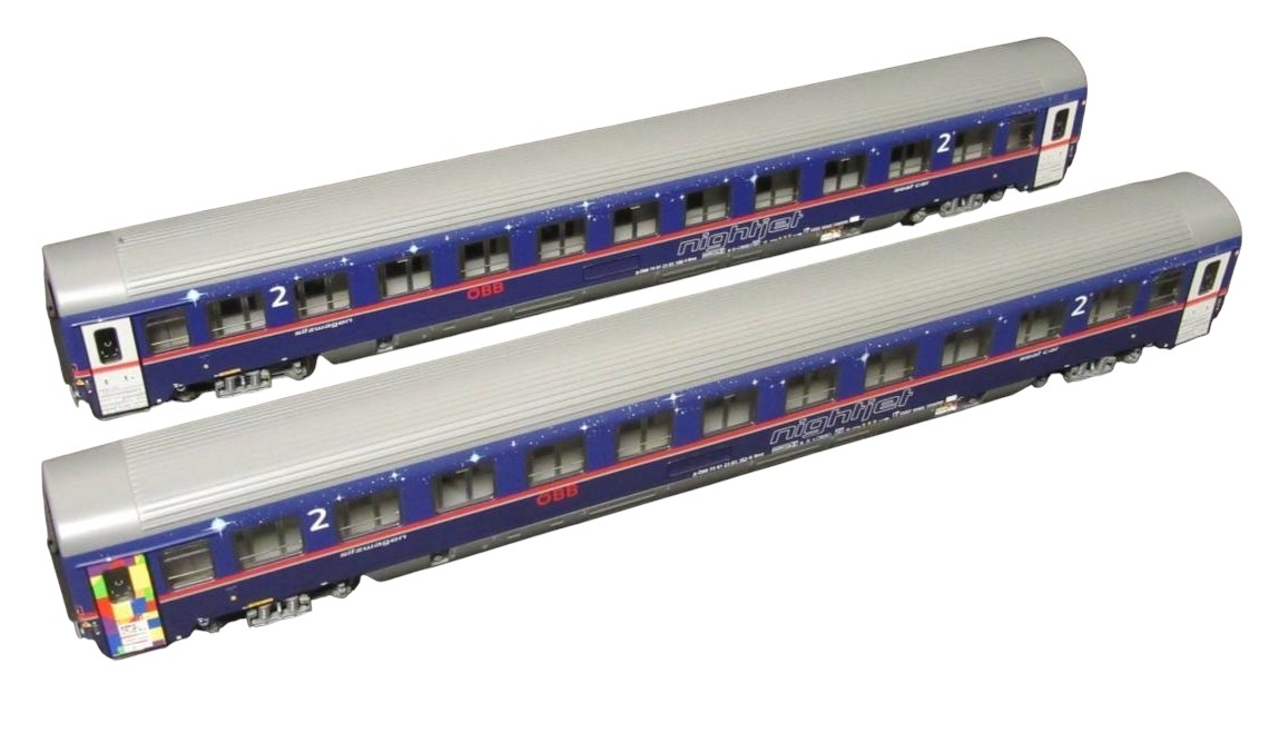 LS models N-scale ÖBB Nightjet Ep.VI Personenwagen Euro Pride (2-Car Set)