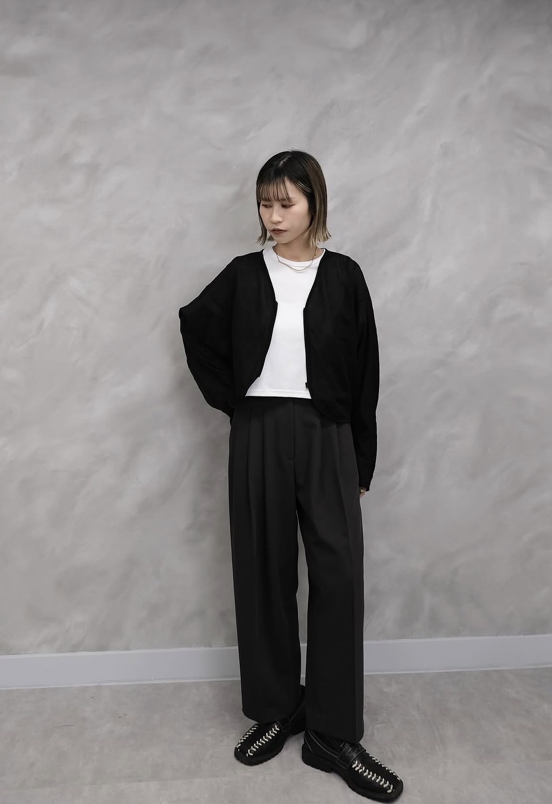 Fluid Pleated Wide Trousers #pt18