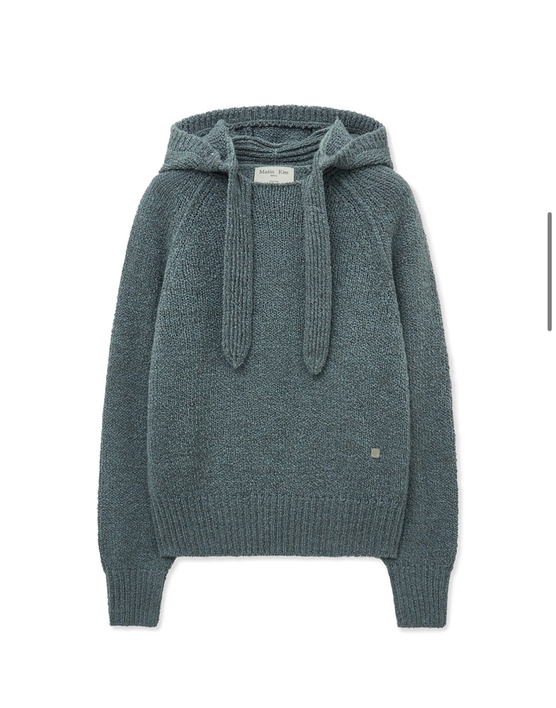 MATIN KIM 特價場 MUFFLER POINT HOODY PULLOVER
