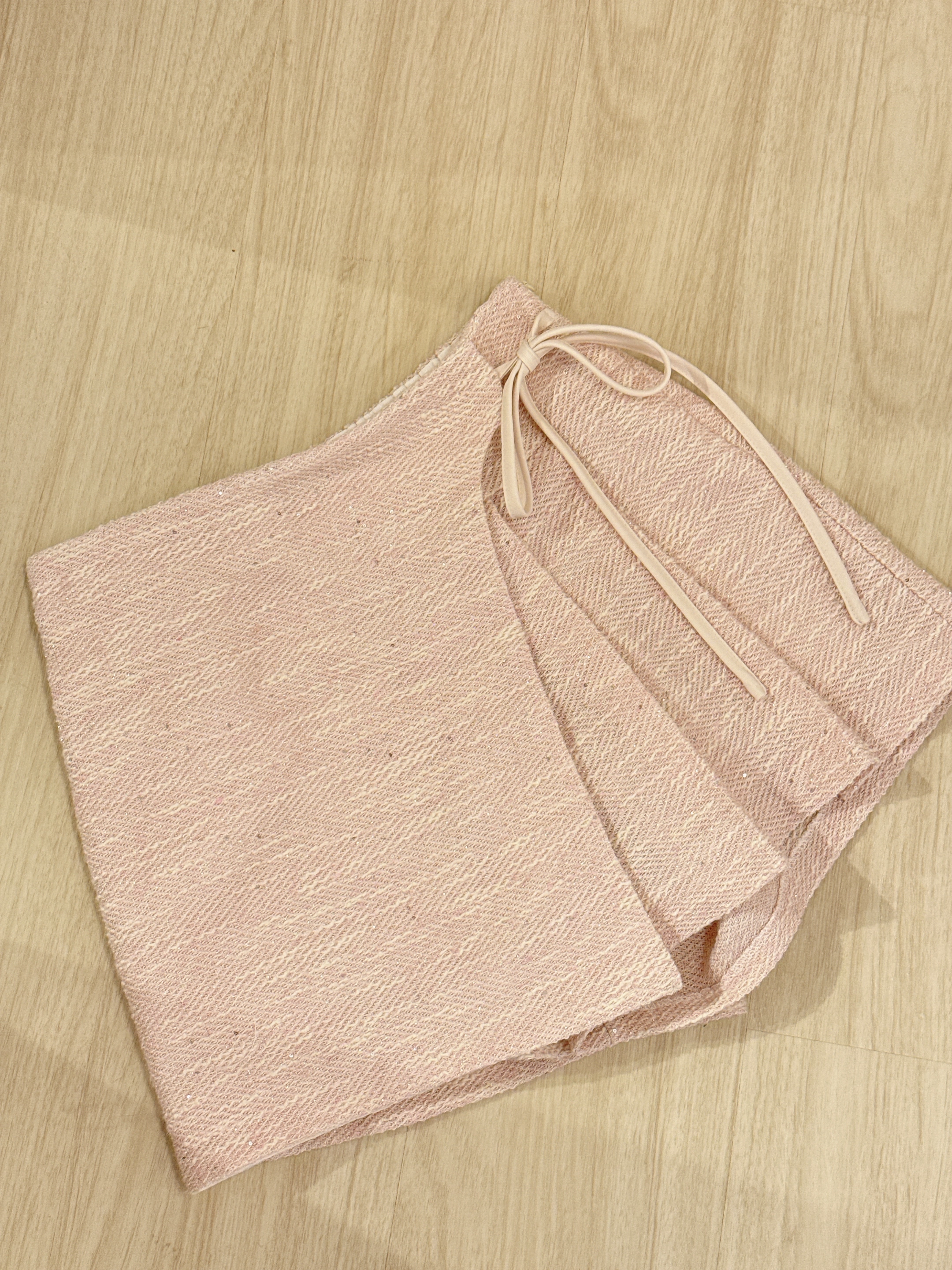 #HANNA-made# The Shimmer Tweed Pleat Pants