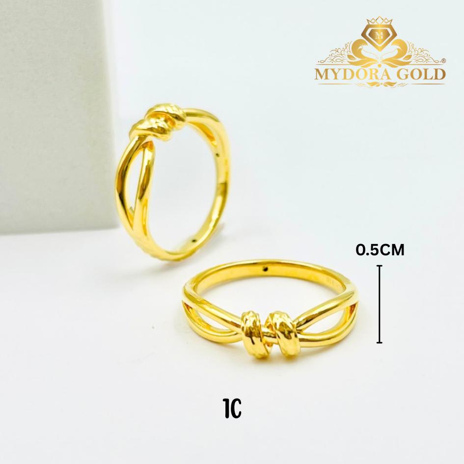 MYDORA Cincin Golden Knot (5G) l EMAS 916/22K
