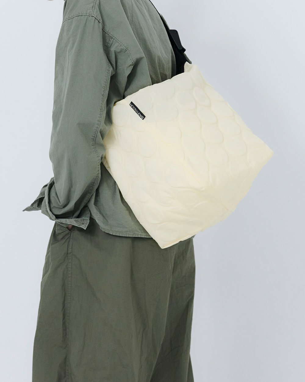 [現貨] [日本製] BAGNNOUN ｜ DOT SHOULDER 'M' | WHITE {TF2308037}