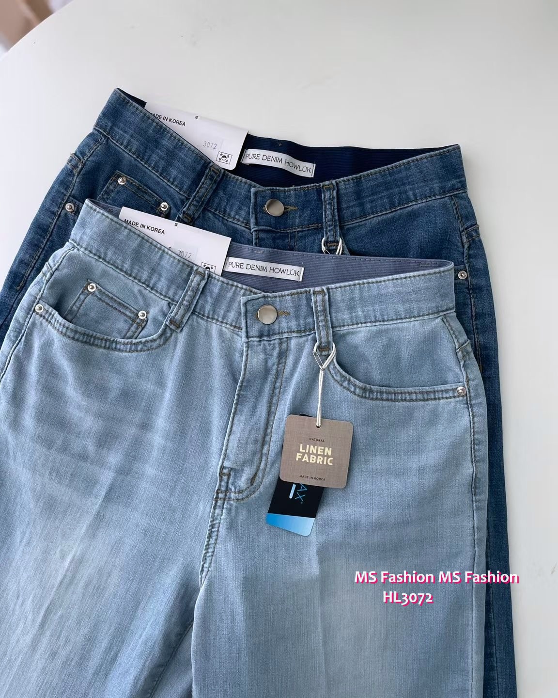 HL3072 韓國🌼Howluk涼惑面料闊筒牛