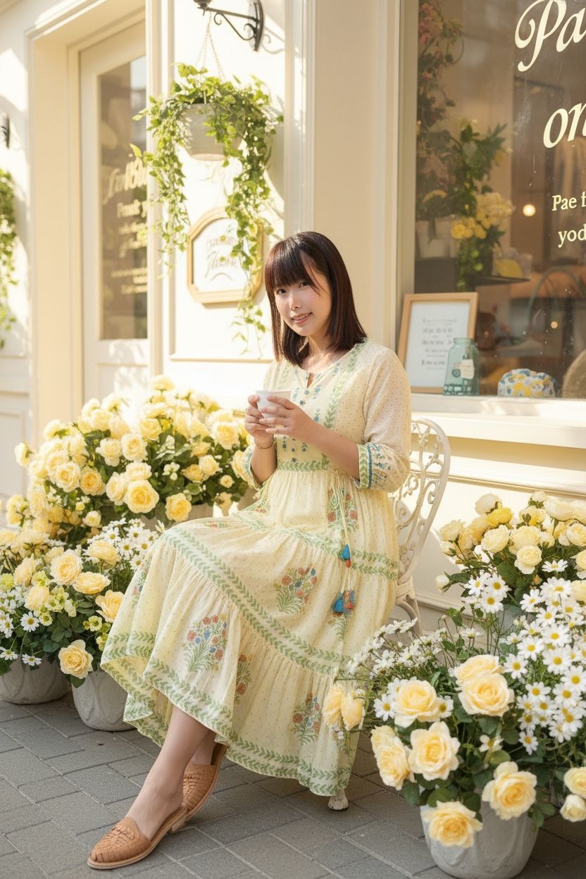 Light Yellow Cottage 4-Rope OP 44.5" #1471