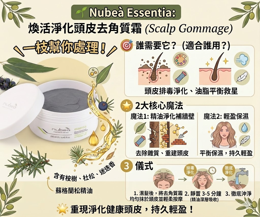 Nubea Essentia Scalp gommage Detoxifying treatment 250ml