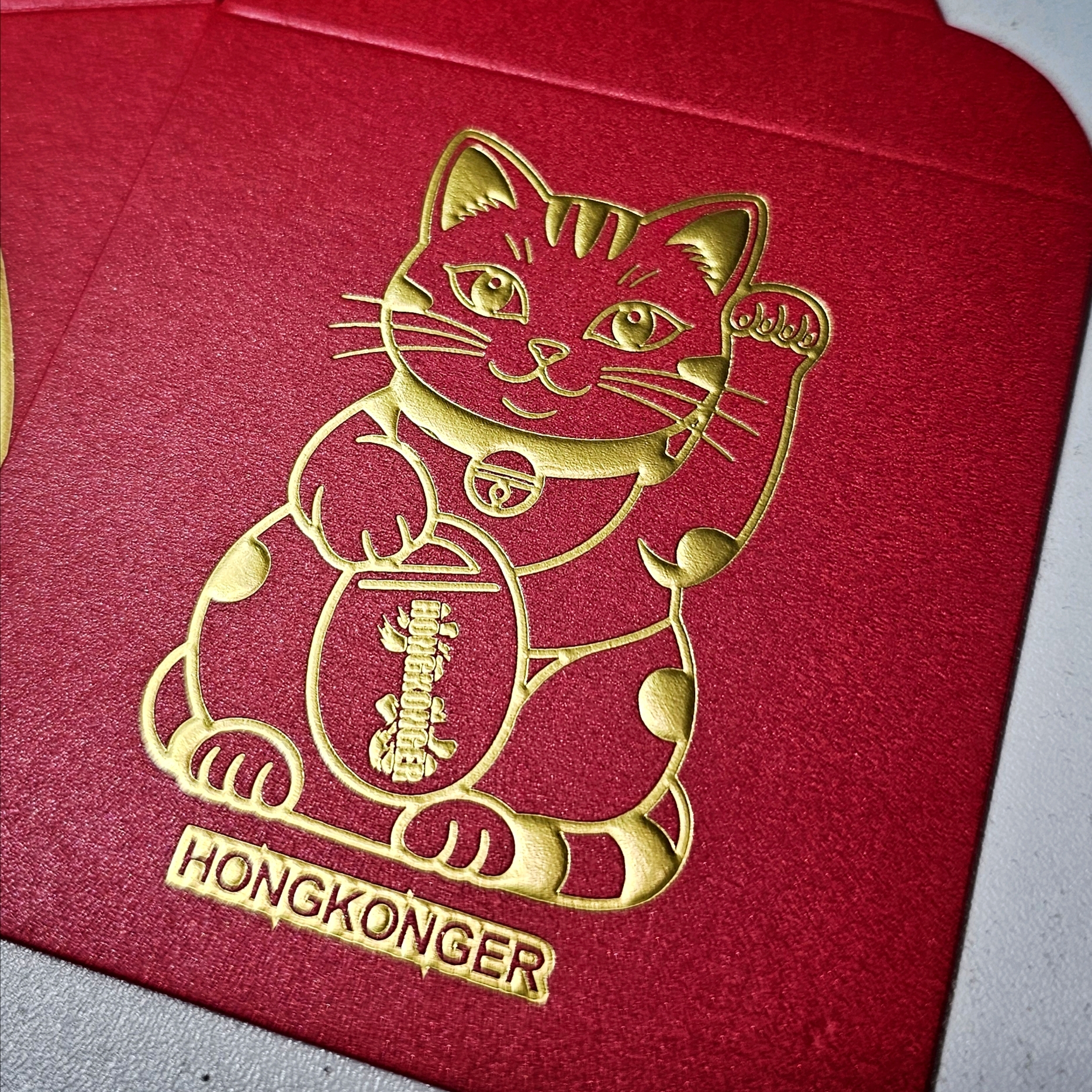 HONGKONGER Gold Embossed Red Packet 達摩 x 招財貓｜燙金浮凸利是封 10個裝