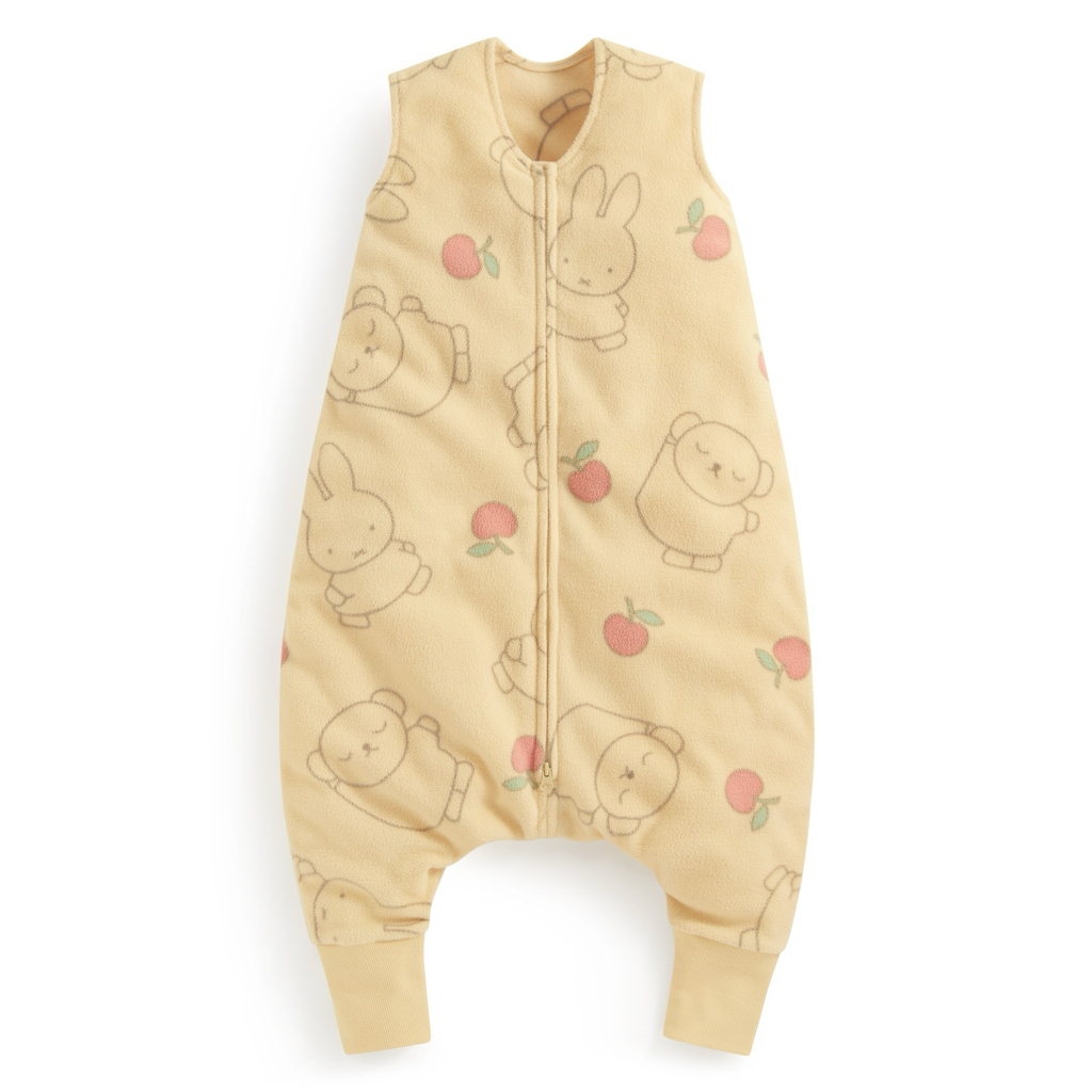 💚代購 台灣直送💚正版授權Miffy系列四色人物滿印Fleece連身防踢背心