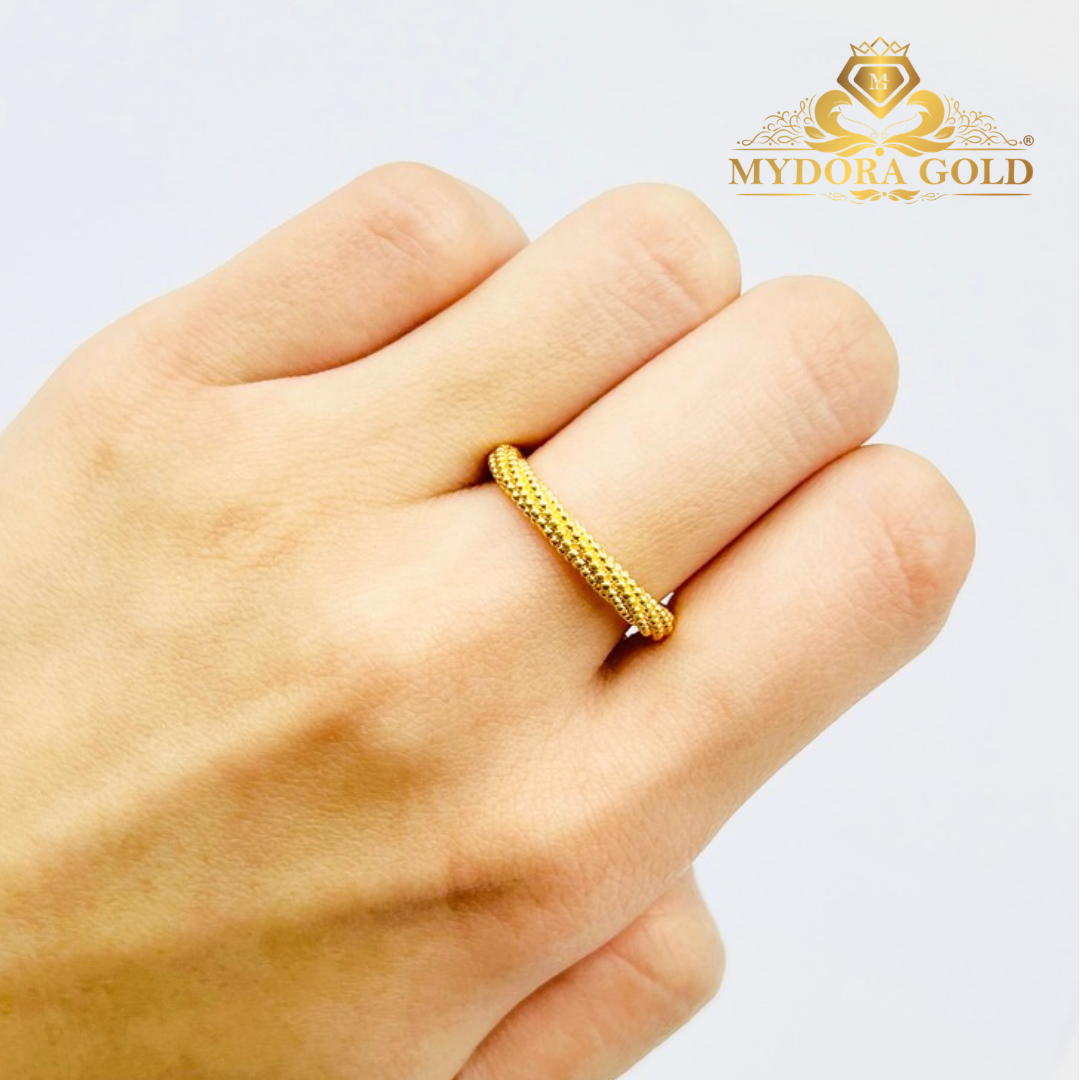 MYDORA Cincin Belah Rotan Pintal Jagung (5G) l EMAS 916/22K