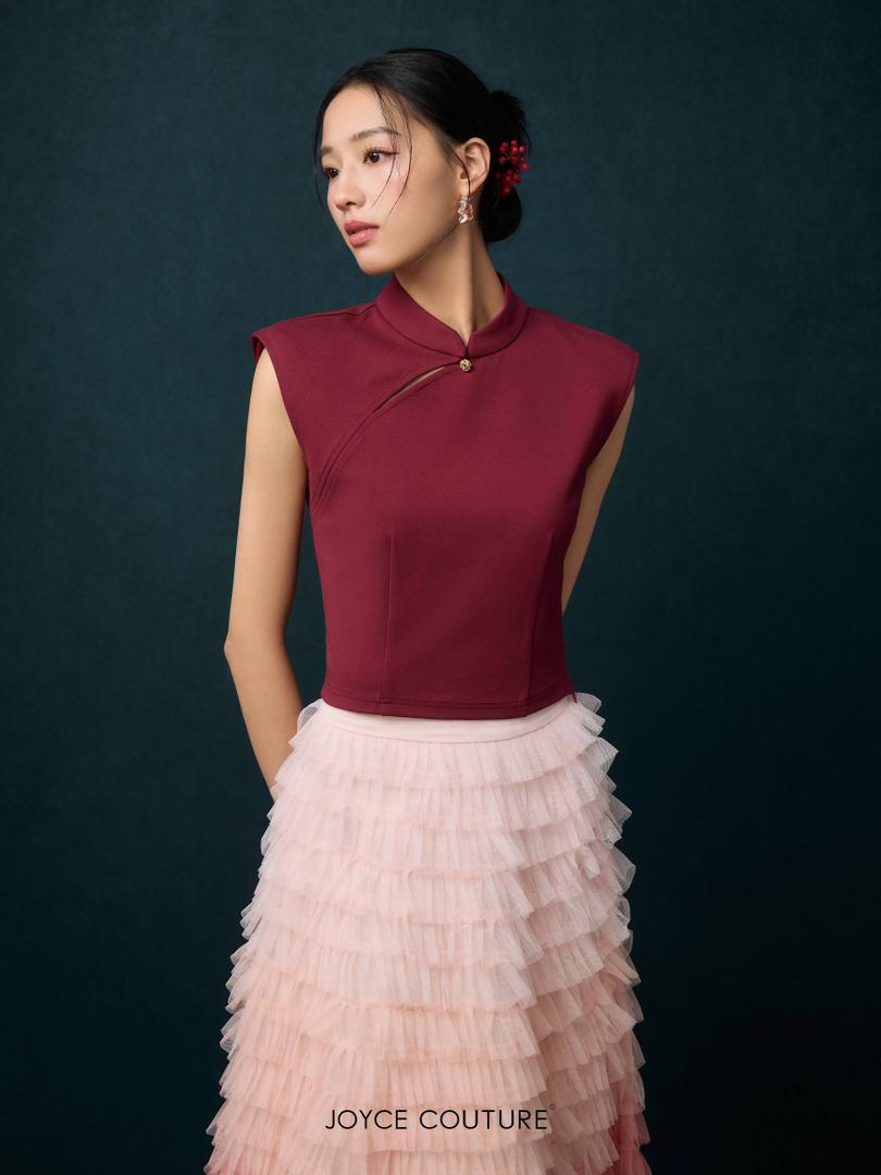 渐变色多层半裙 S0171