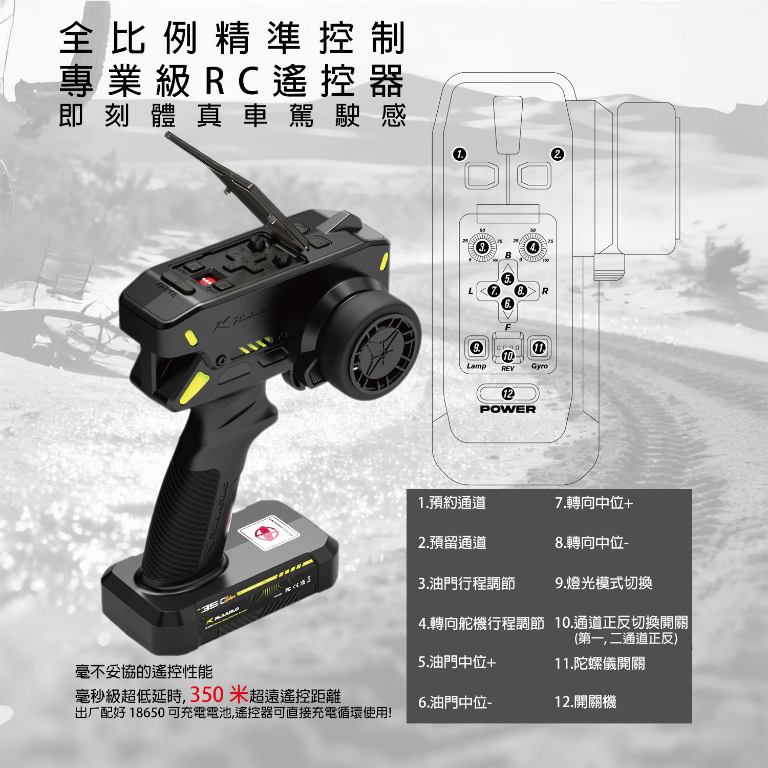 【香港現貨】Rlaarlo XTS-S10有感無刷四驅拉力遙控車80km/h
