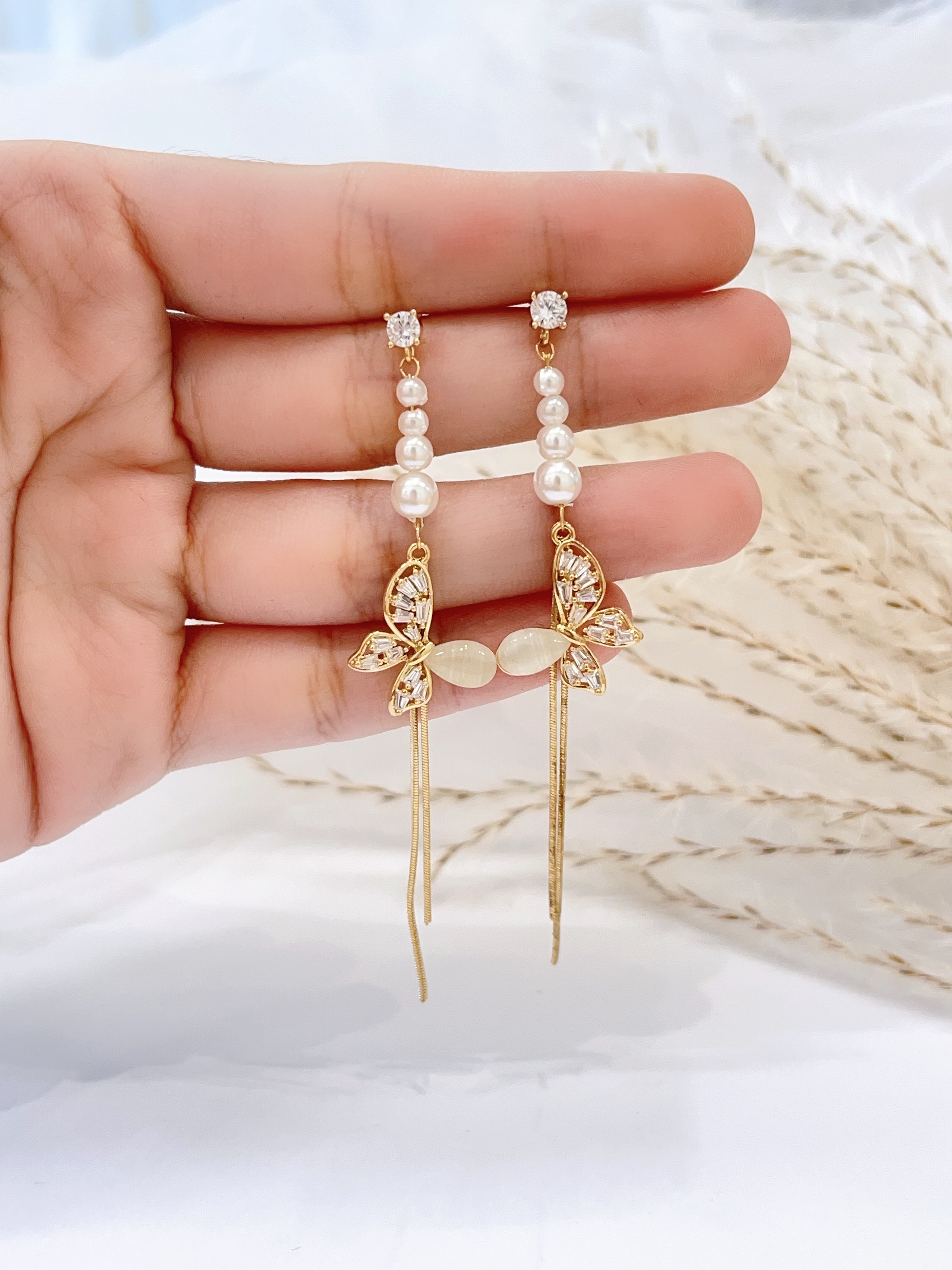 蝴蝶系列🦋猫眼石蝴蝶耳环