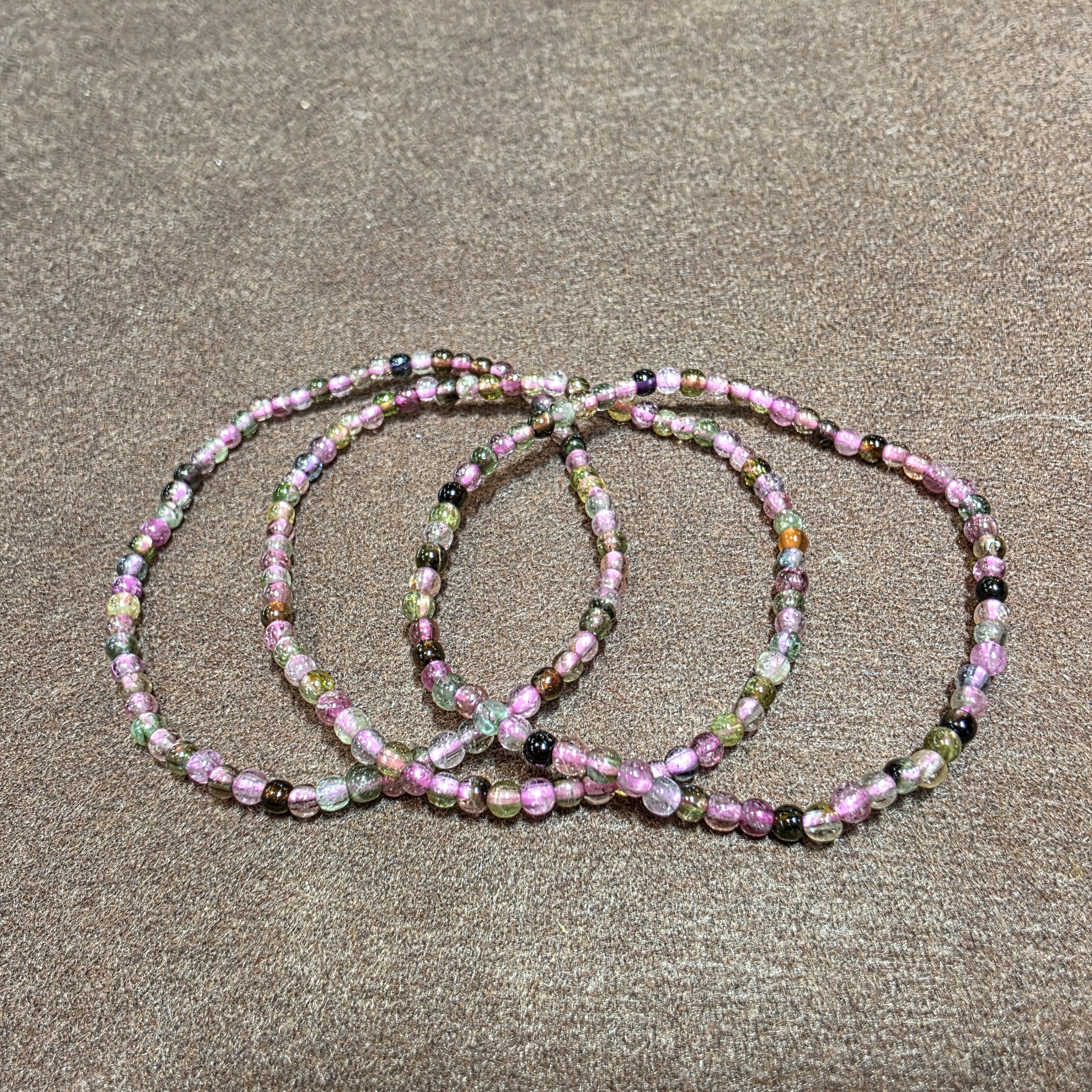 老礦彩碧璽手串(Tourmaline)