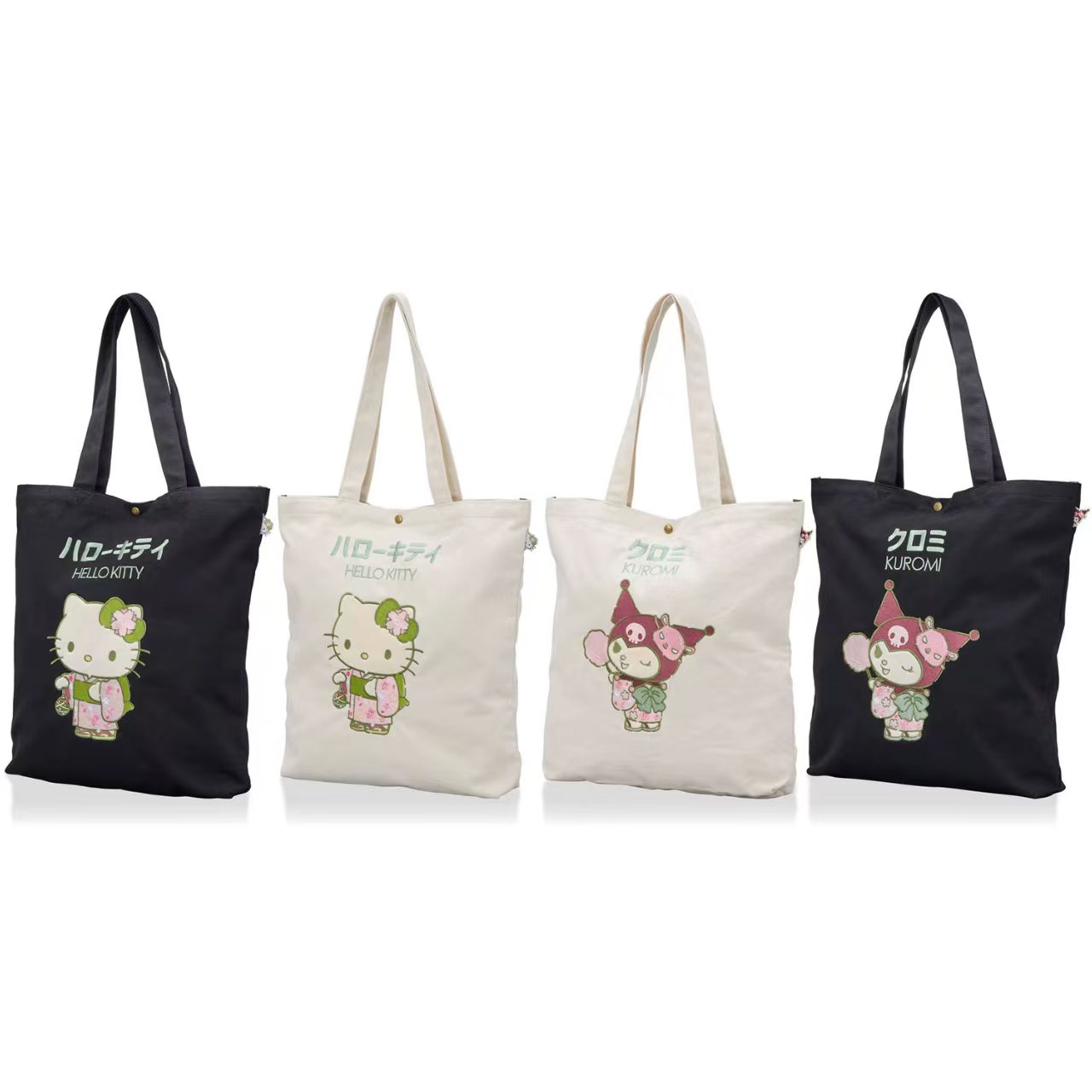 抹茶控必收！日本直送 Sanrio 抹茶和風帆布袋 Tote Bag