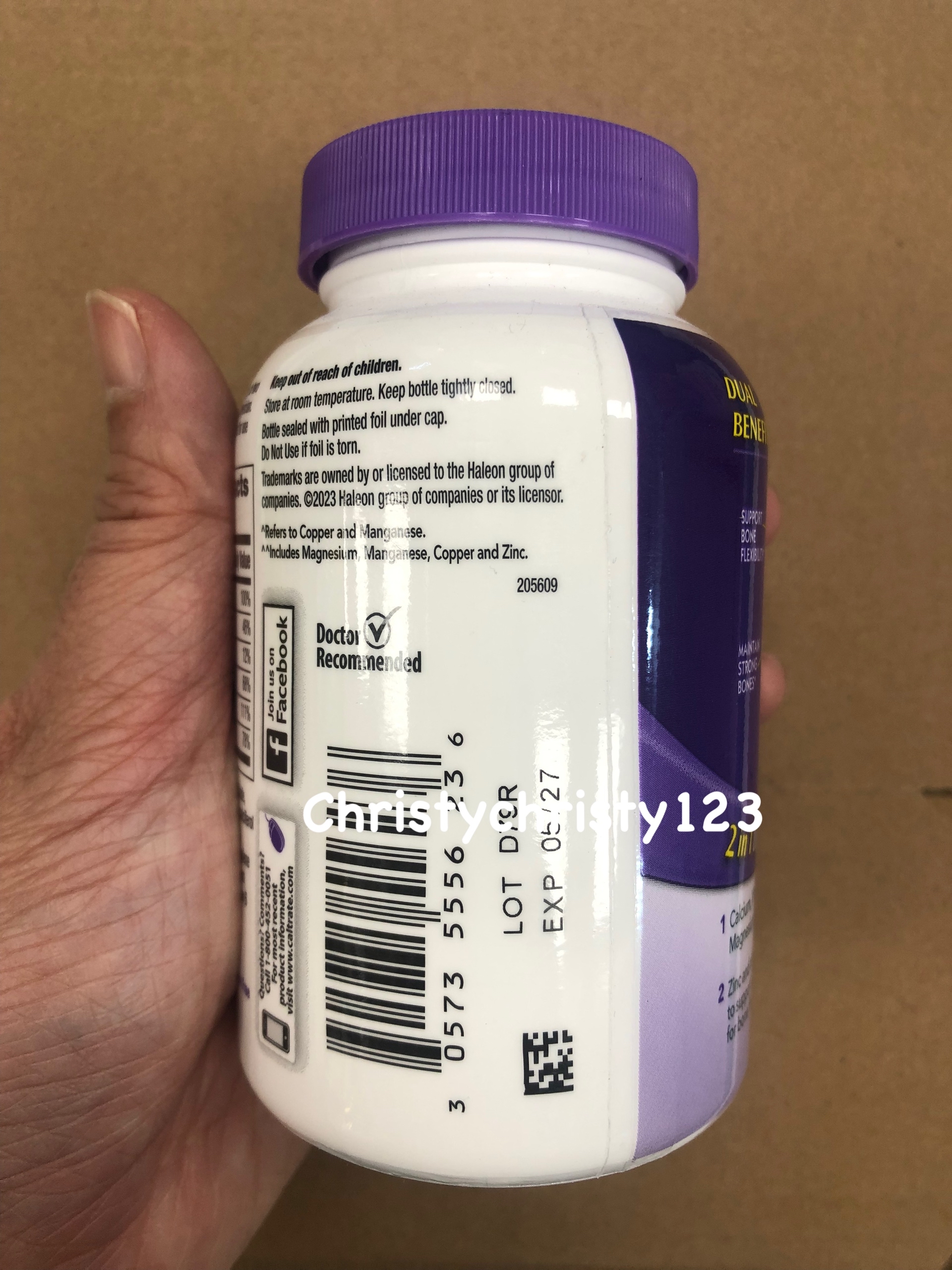 美國佳存特強健骨鈣600+ 維他命D3及礦物質配方 120粒 ( Caltrate Bone Health 600mg Calcium + 800IU Vitamin D3 with Minerals)