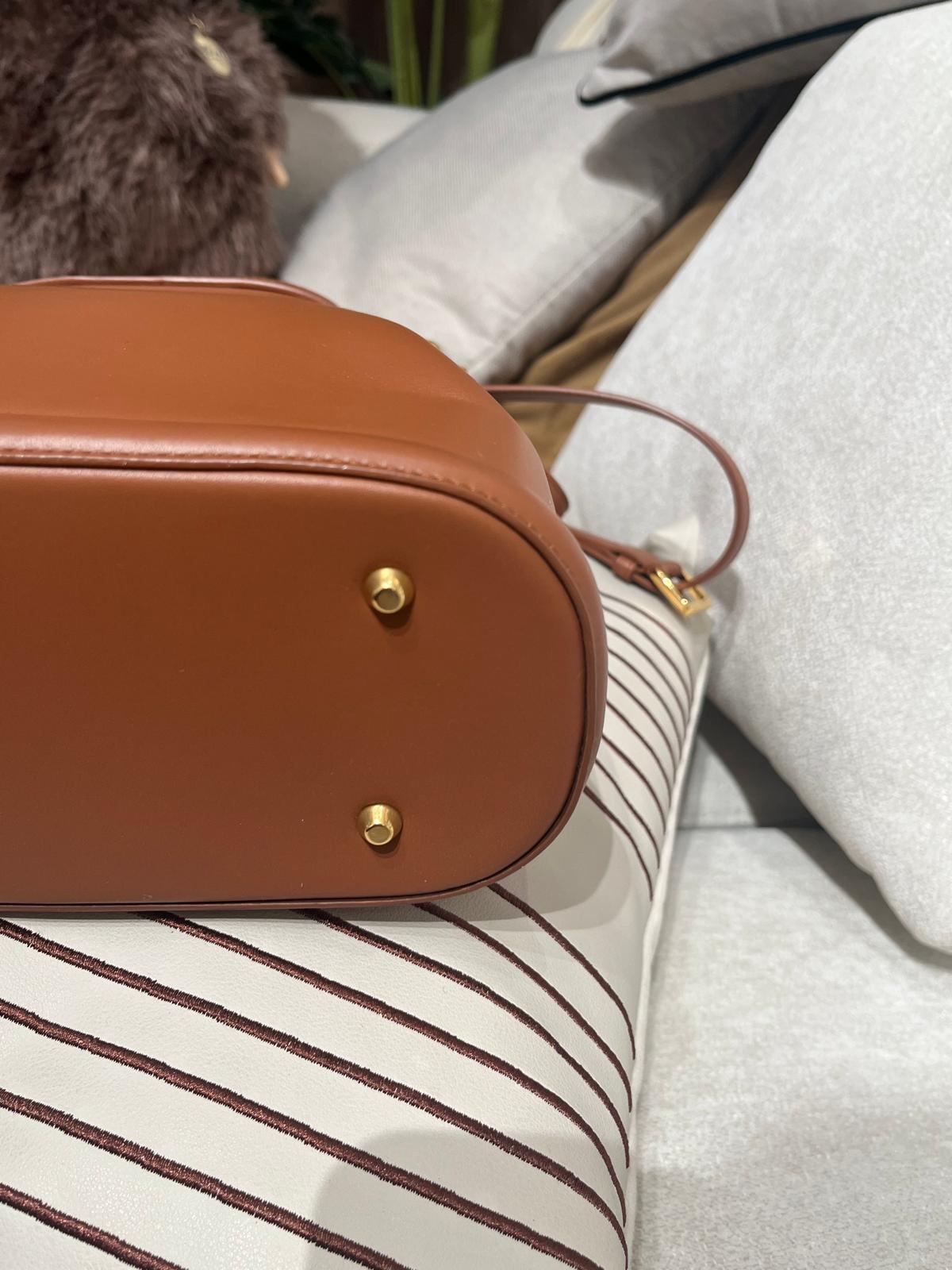 Dior C'EST Christian Dior Calfskin Medium Tan 100%Authentic, 98%New ✅Dust bag