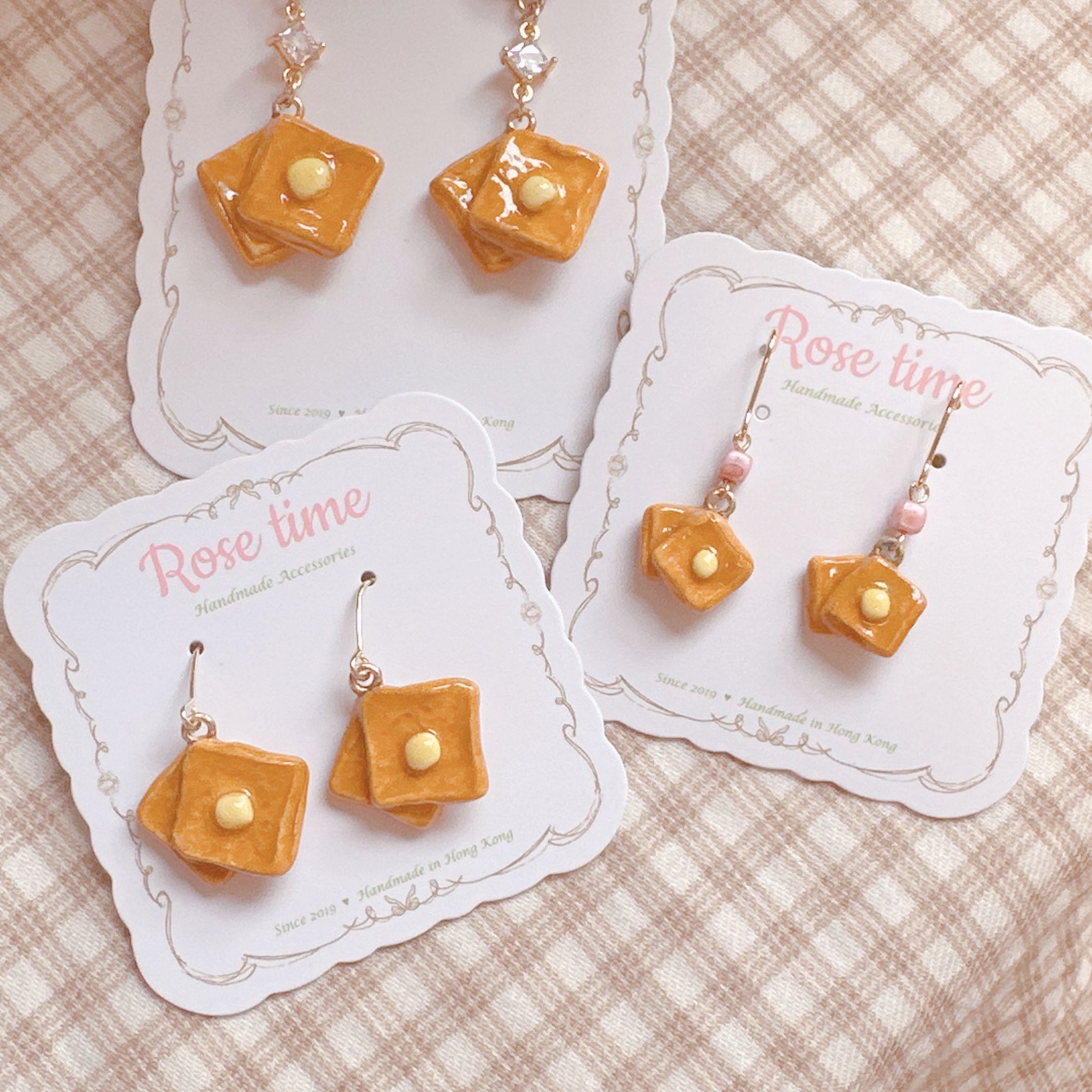 手繪茶餐廳西多士系列 迷你/小/中尺寸