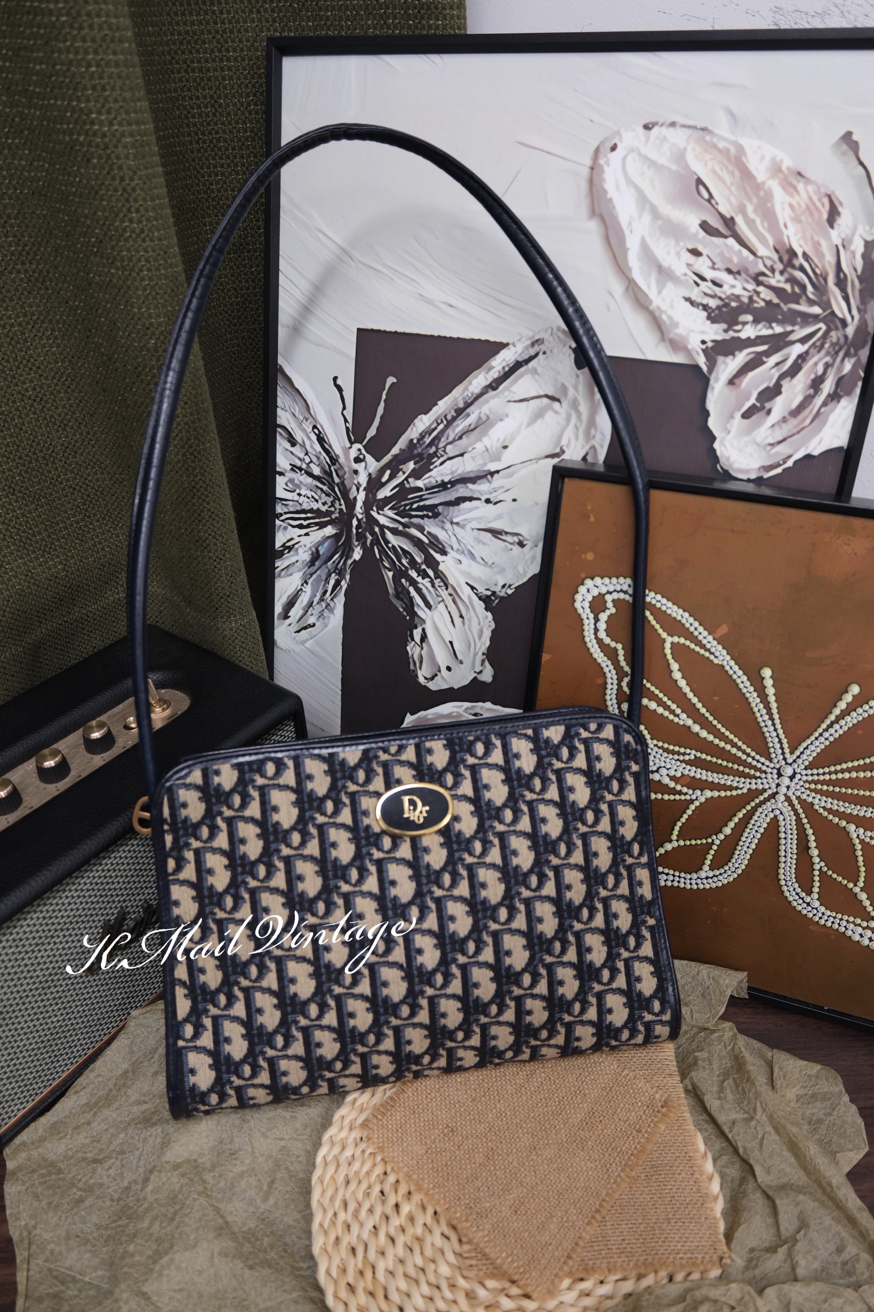 Dior Trotter Vintage Shoulder Bag