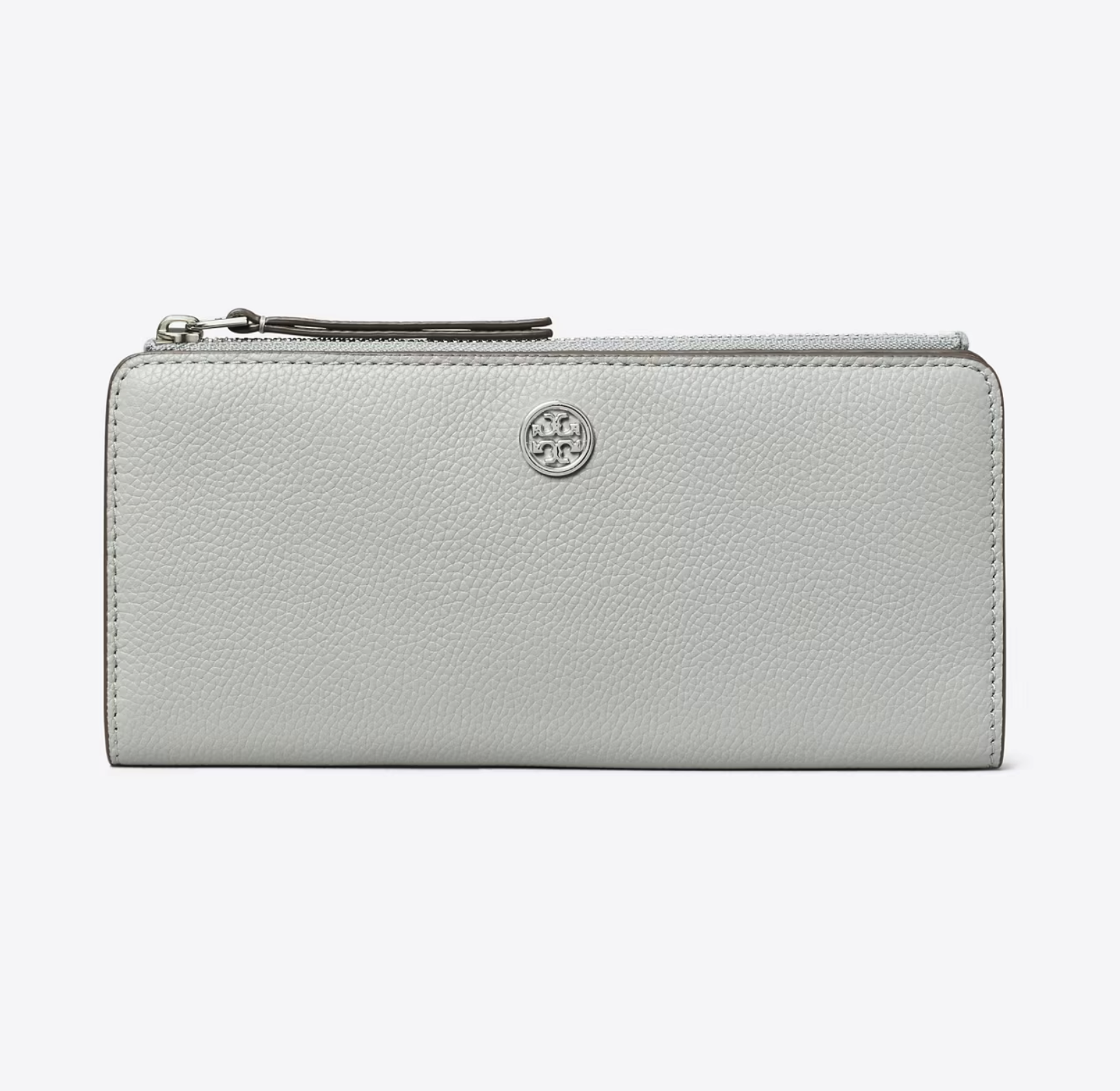 Tory Burch ROBINSON PEBBLED ZIP SLIM WALLET