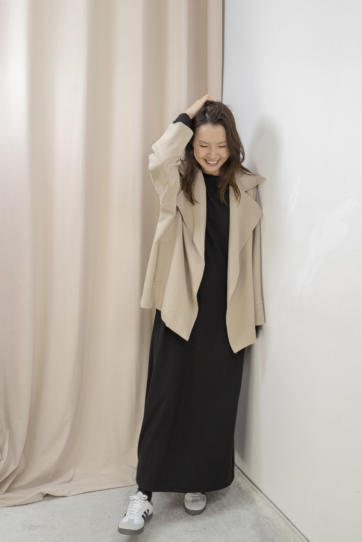 推薦！Smart Causal 必備大翻領西外（卡其啡色）