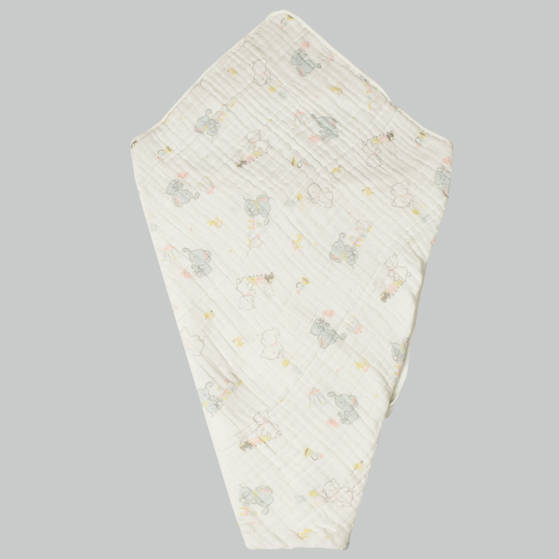 🇯🇵預訂 日本直送🇯🇵可愛動物圖案滿印純棉棉紗包被襁褓