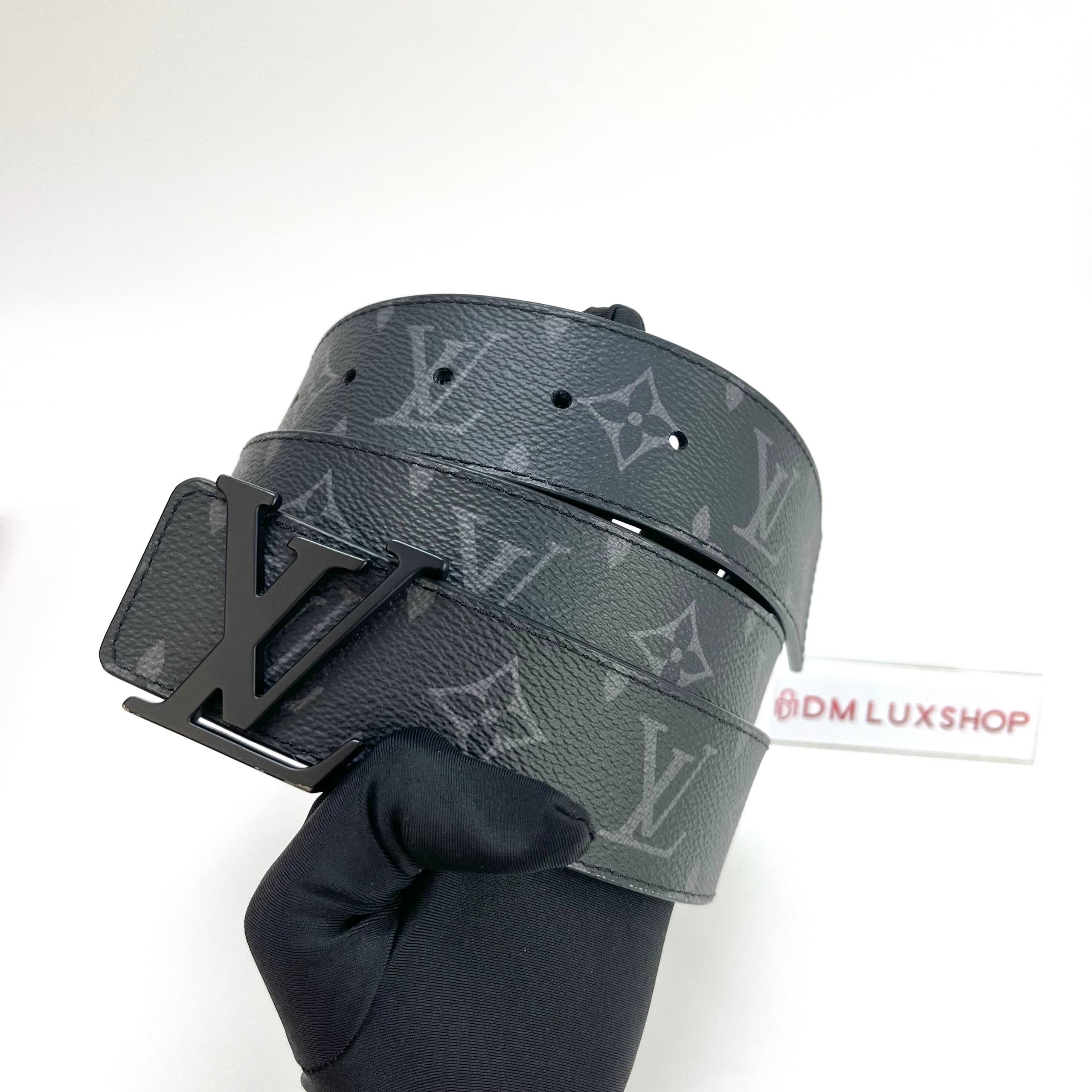 LV Monogram Eclipse Matte Black Initiales 40mm Belt