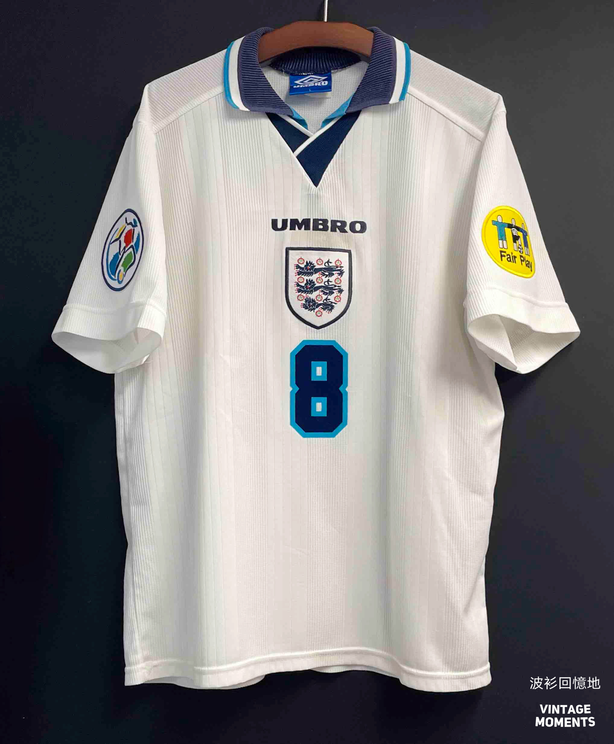 英格蘭1996主場 加斯居尼 ENGLAND HOME SHIRT GASCOIGNE 