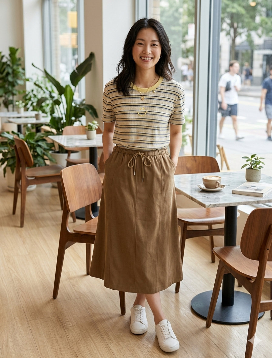 A Line Casual Skirt 