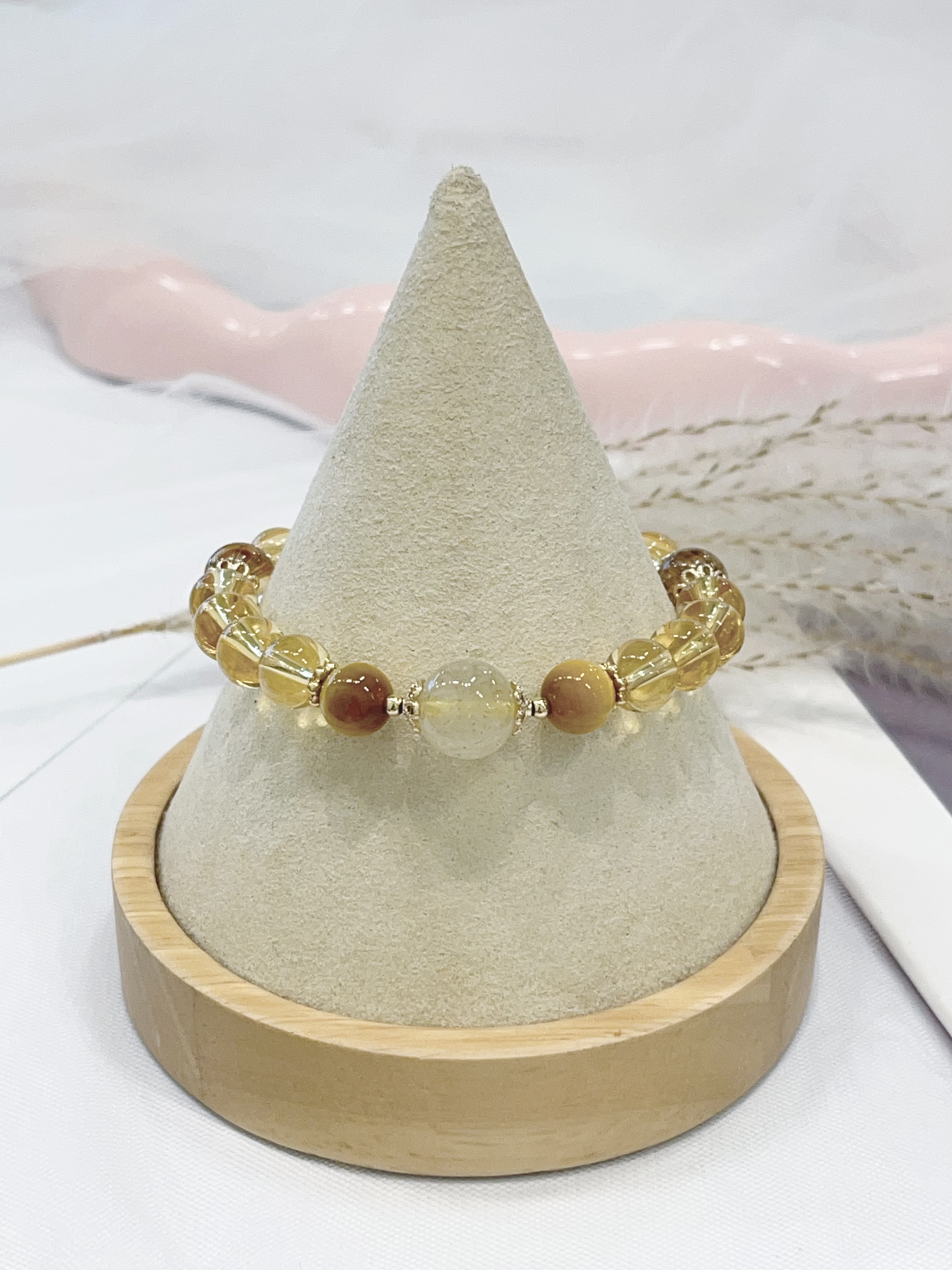 ✨ 金发晶 × 金虎眼 × 黄水晶手串 Golden Rutilated Quartz & Yellow Tiger Eye & Citrine