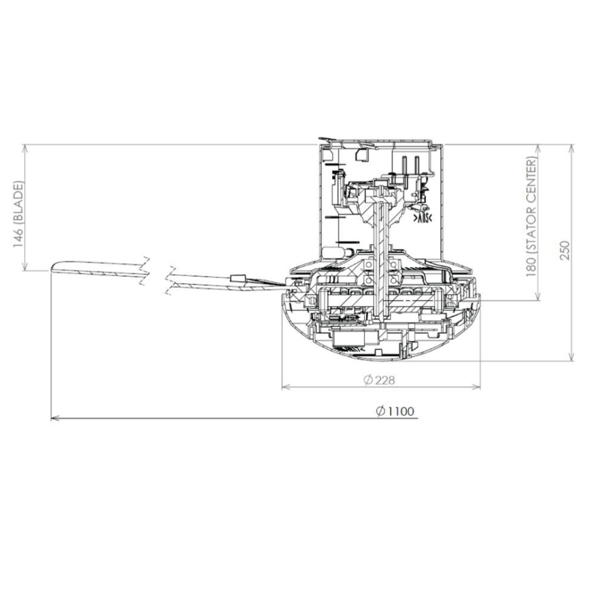 KDK 44" Baby Fan Silver (K11Z1-ES)