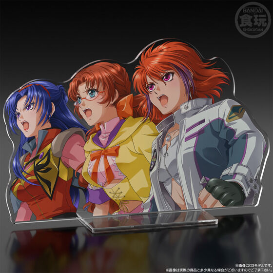 (預訂訂金 $100) (總價 $170) (魂限) Bandai SMP [Shokugan Modeling Project] SRW 超級機械人大戰 OG 艾比絲 & 高倉鶇 & 斯蕾 壓克力立牌 (行版) Ibis & Tsugumi & Sleigh Cut In Acrylic Stand